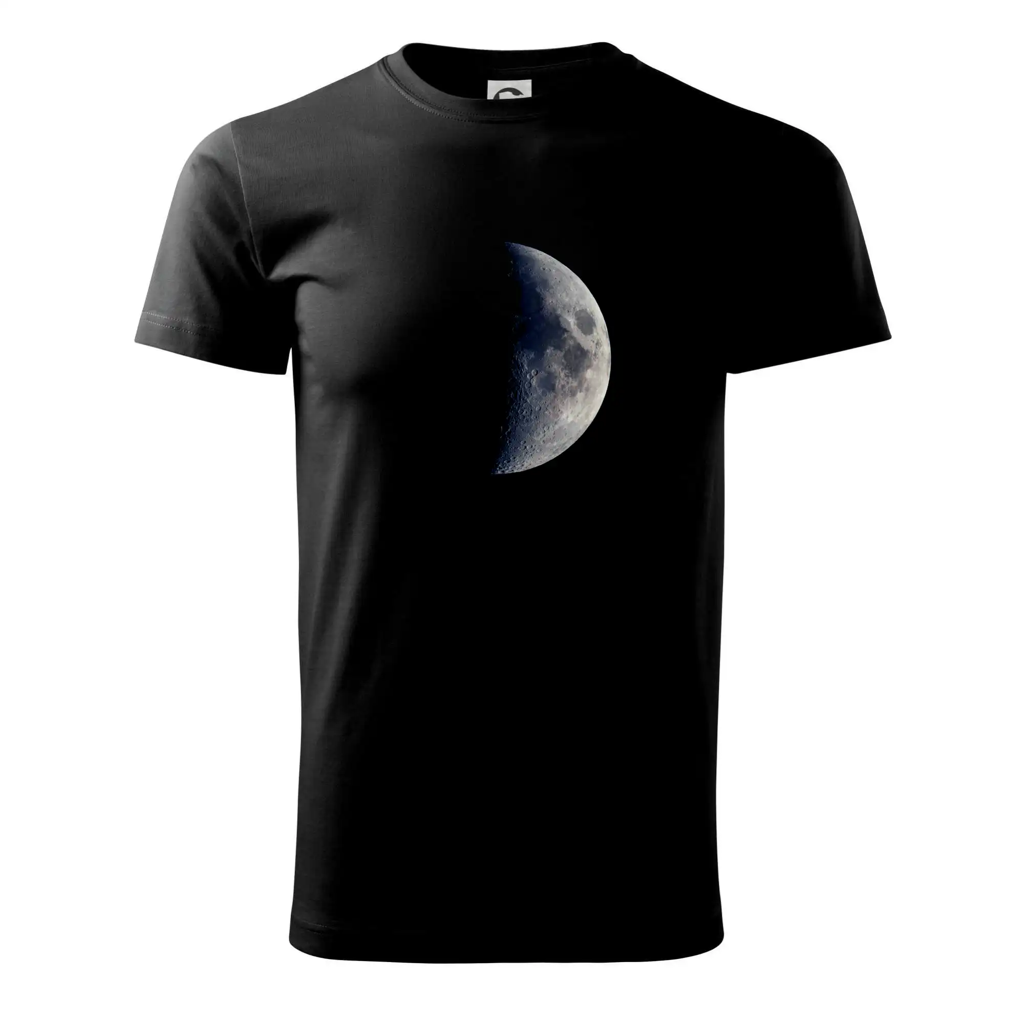 Vesmirne tričká - Fotky planét - mesiac - Tričko extra veľké  (5-8XL)