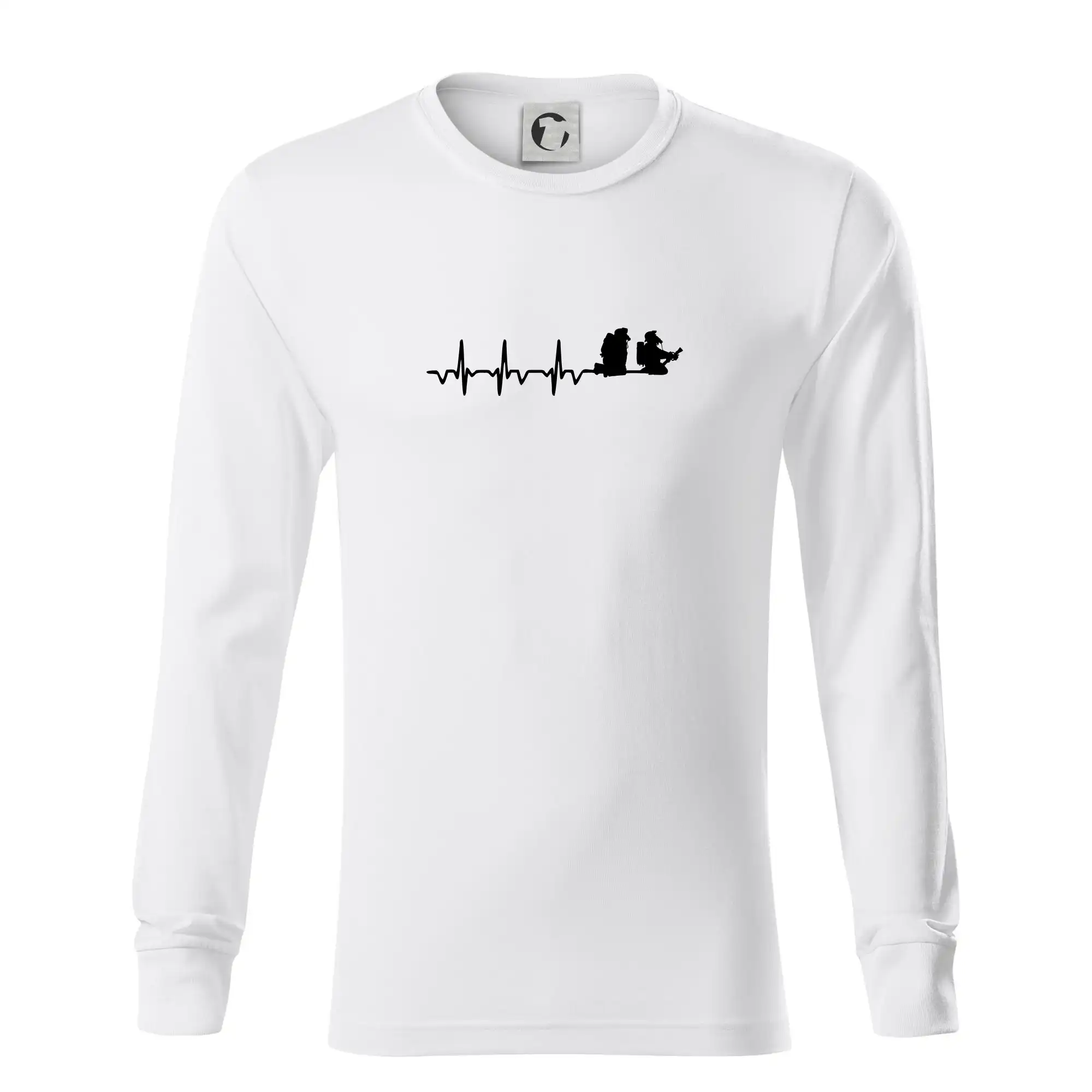 Originálne tričká pre hasičov - EKG hasiči - Tričko s dlhým rukávom LS R05