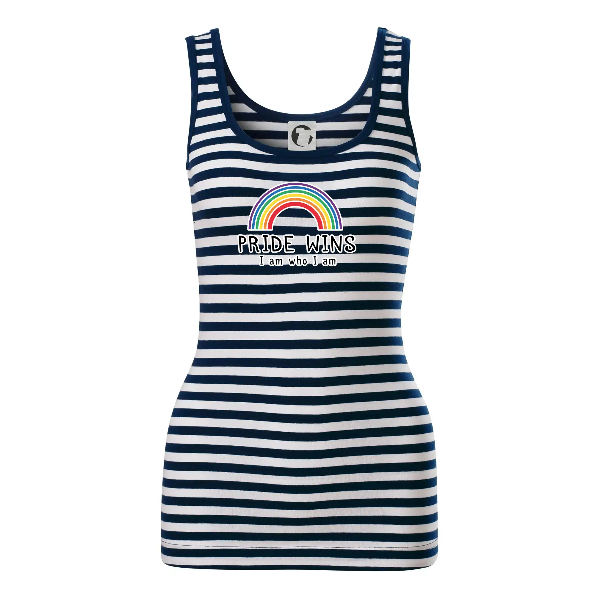 Tričká pre LGBT a Queer komunitu - Pride wins i am who i am - Sailor tielko na vodu