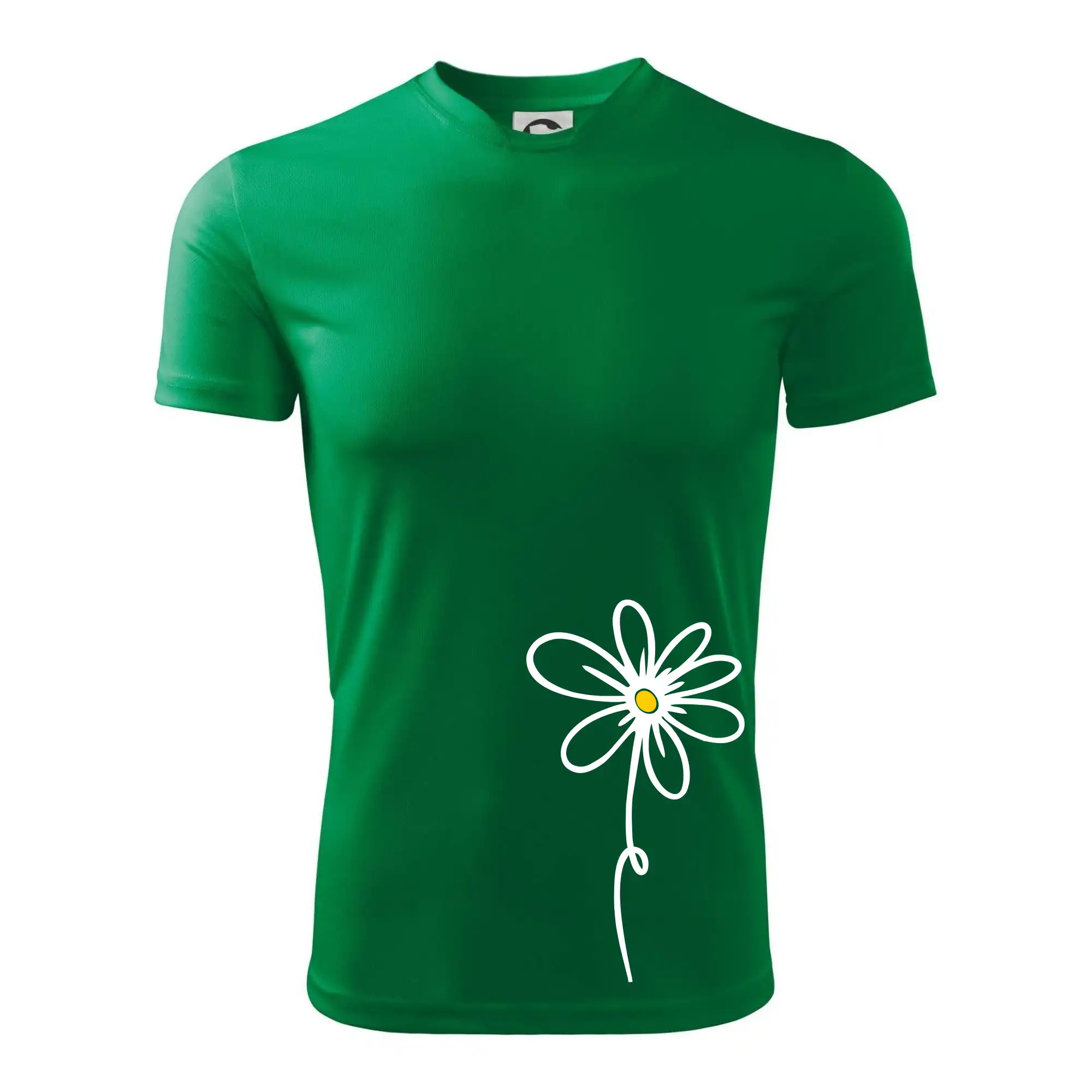 Tričká s kvetinami - Kopretina - dole na výšku - Pánske tričko Fantasy športové