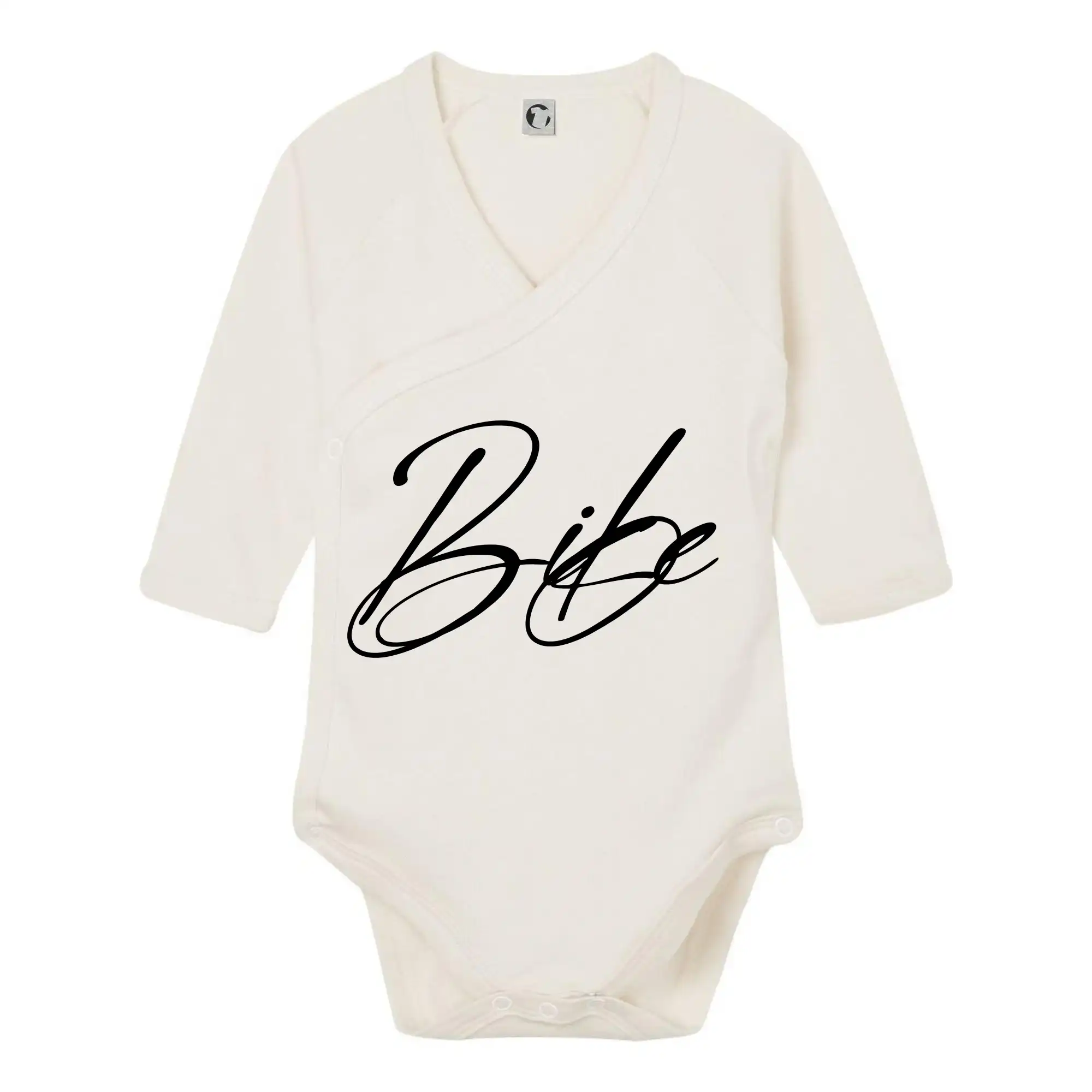 Tričko ako darček pre cyklistu - Nápis bike - Body zavinovacie s dlhým rukávom