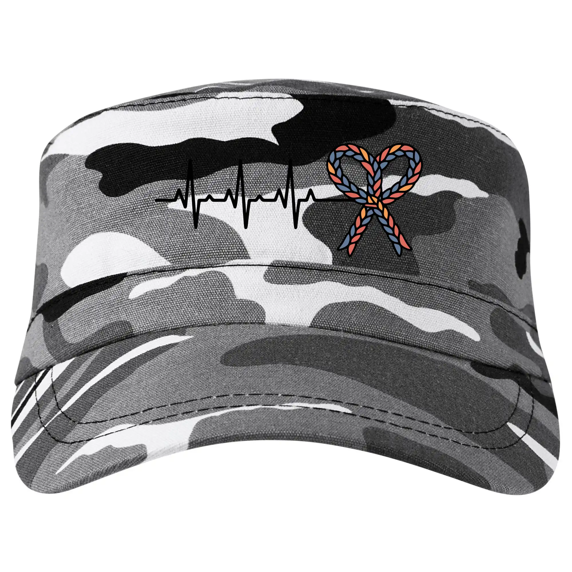 Veľkonočné tričká - EKG srdce veľká noc - Šiltovka CAMO