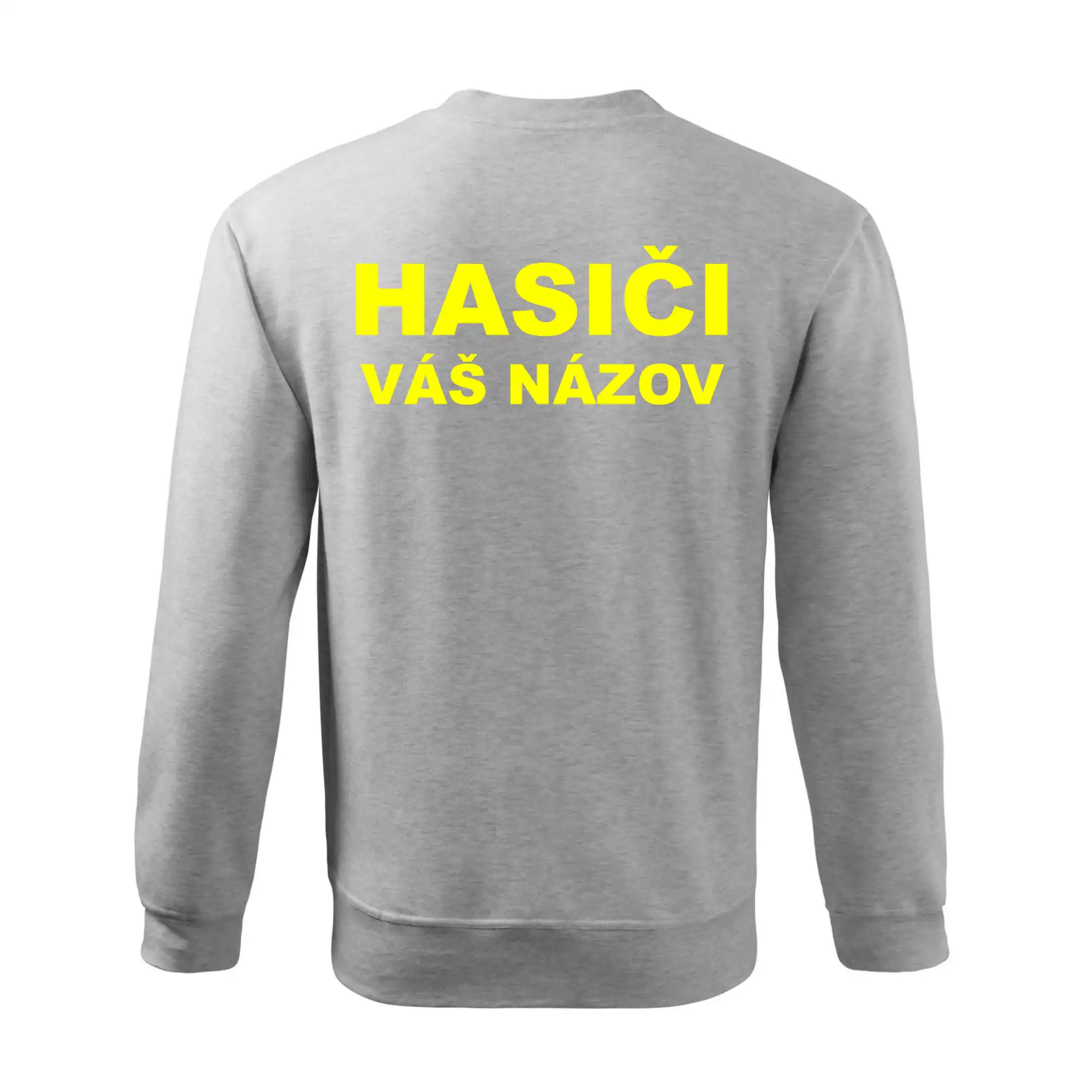 Hasiči - žltý nápis - váš názov zboru