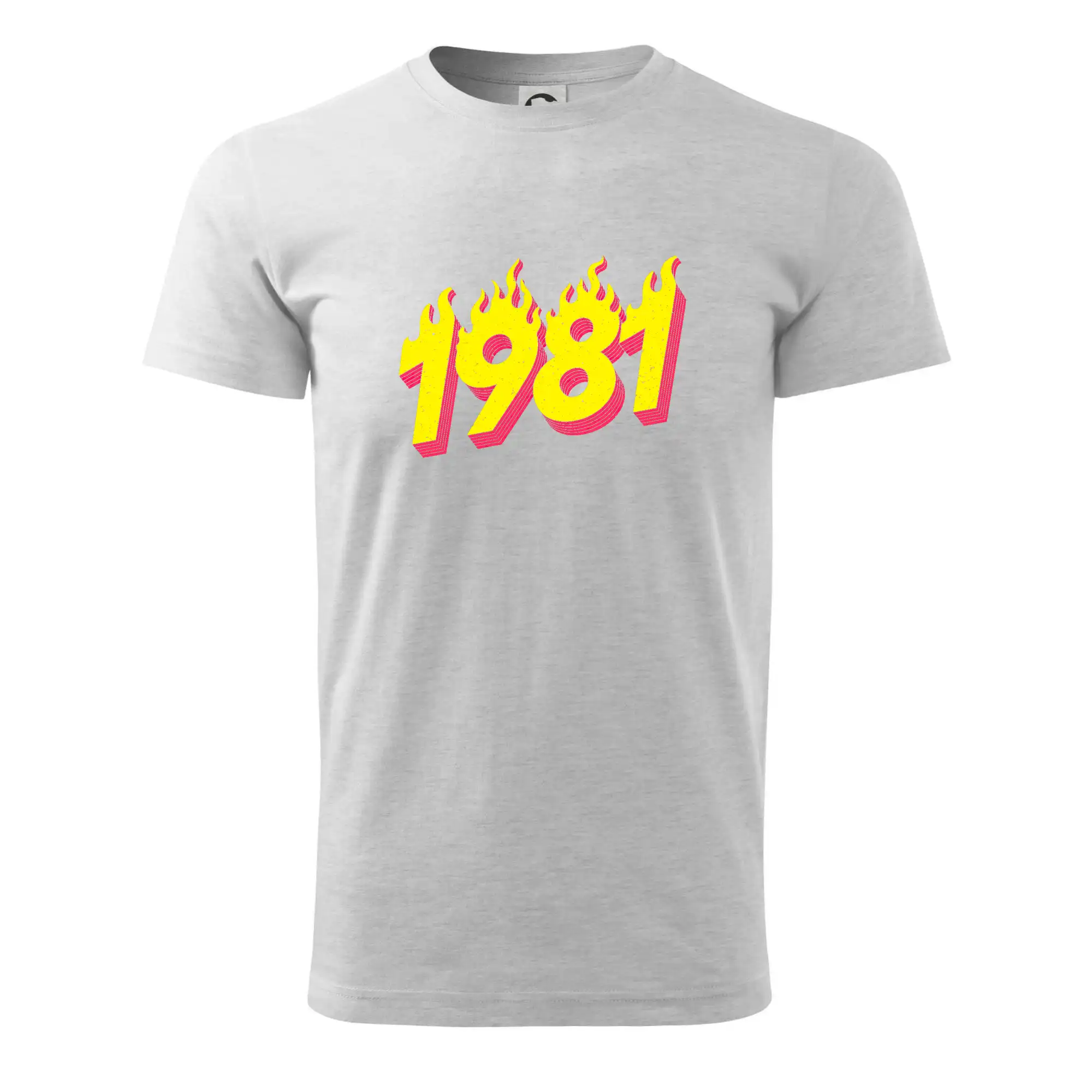 Trička s ročníkom 1981 - Narodeniny v ohni 1981 - Pánske tričko nižšej gramáže