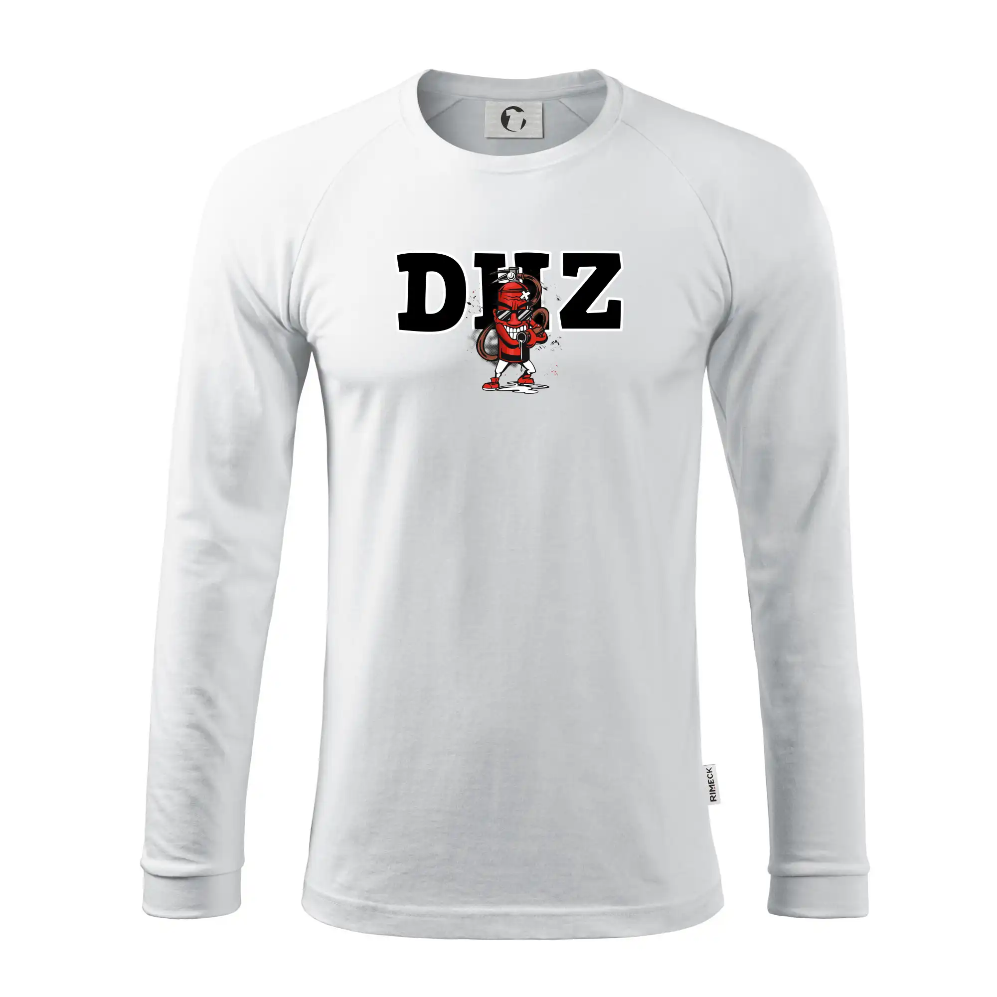 Originálne tričká pre hasičov - DHZ hasiaci prístroj - Pánske tričko s dlhým rukávom LS130