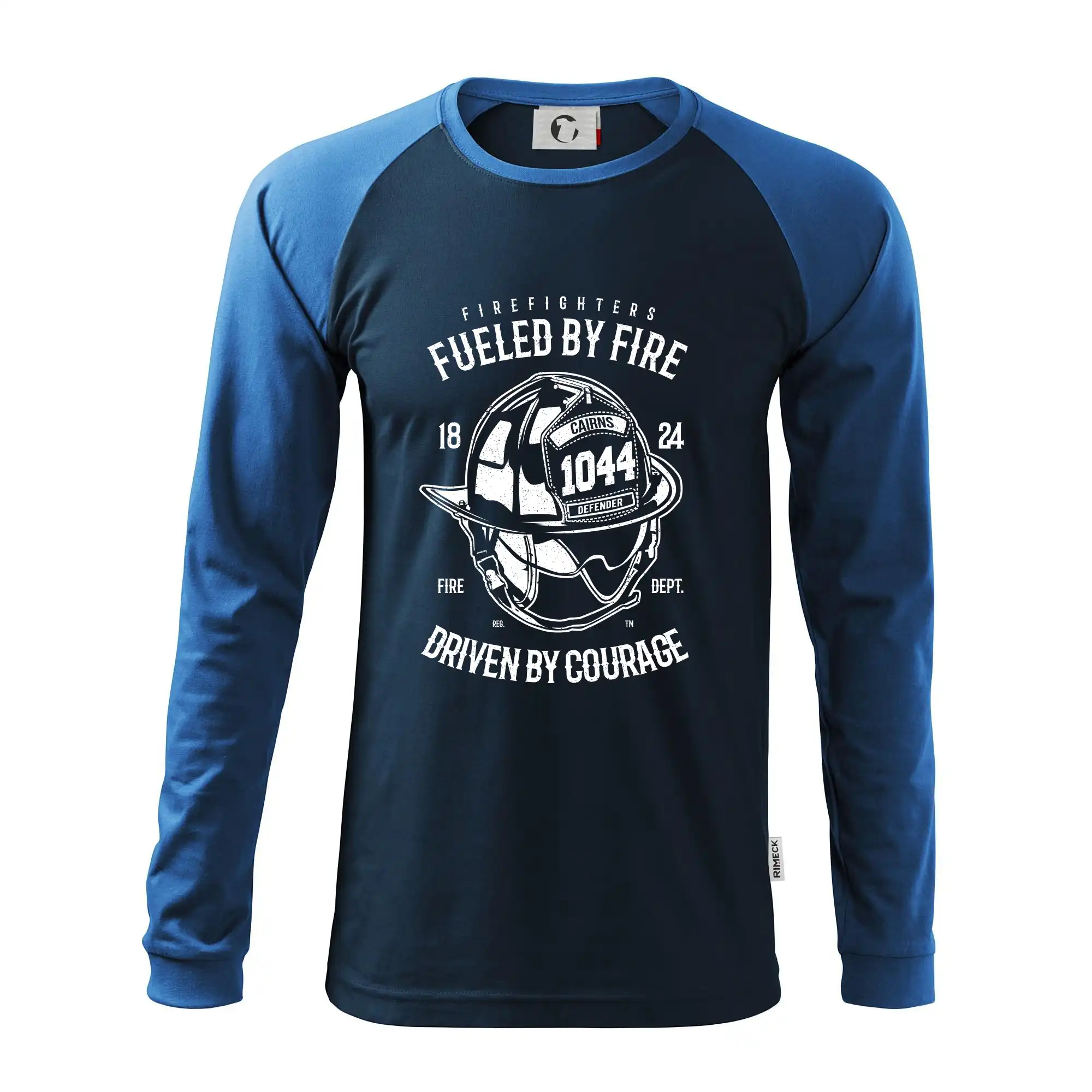 Originálne tričká pre hasičov - Fueled By Fire - Pánske tričko s dlhým rukávom LS130