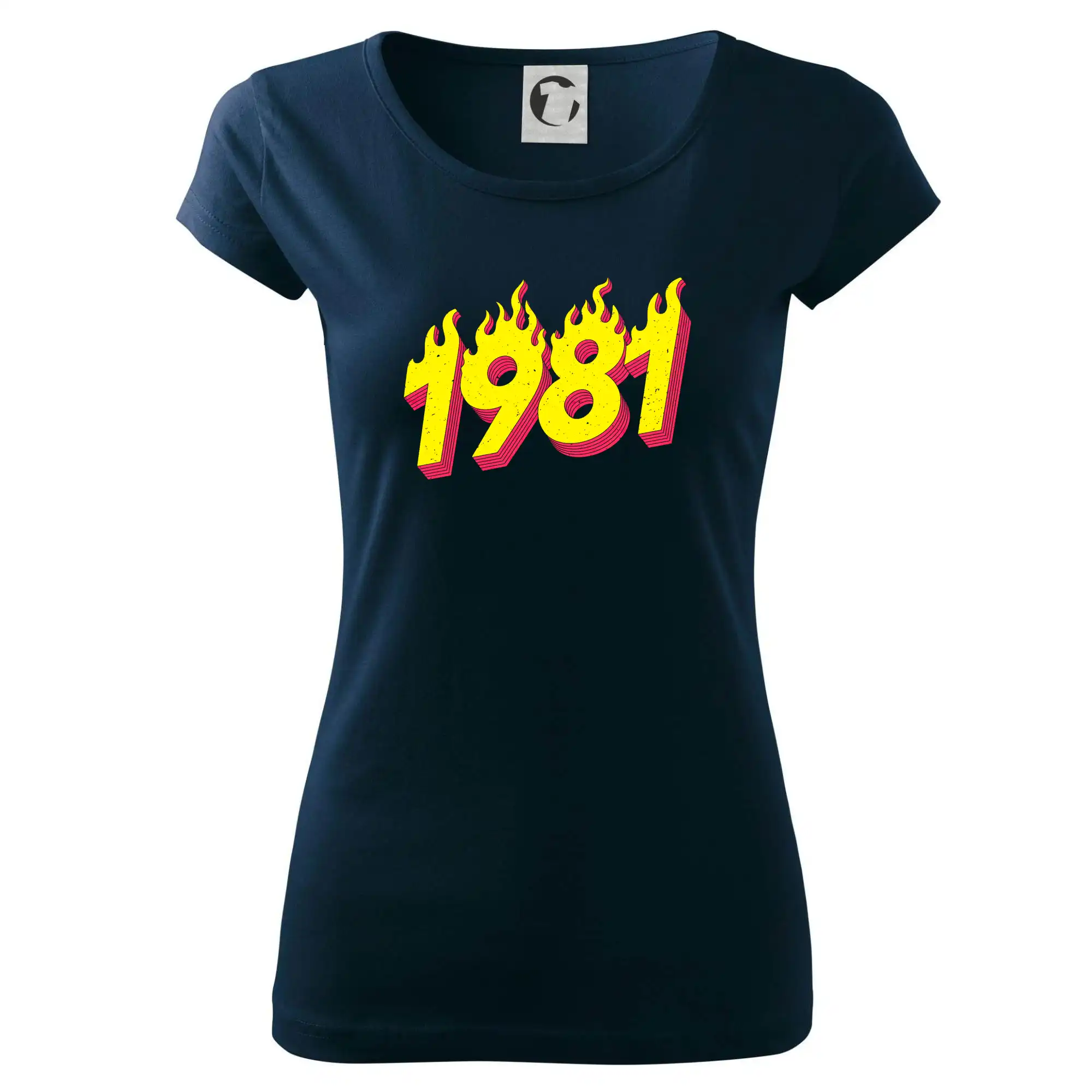 Trička s ročníkom 1981 - Narodeniny v ohni 1981 - Dámske tričko Pure