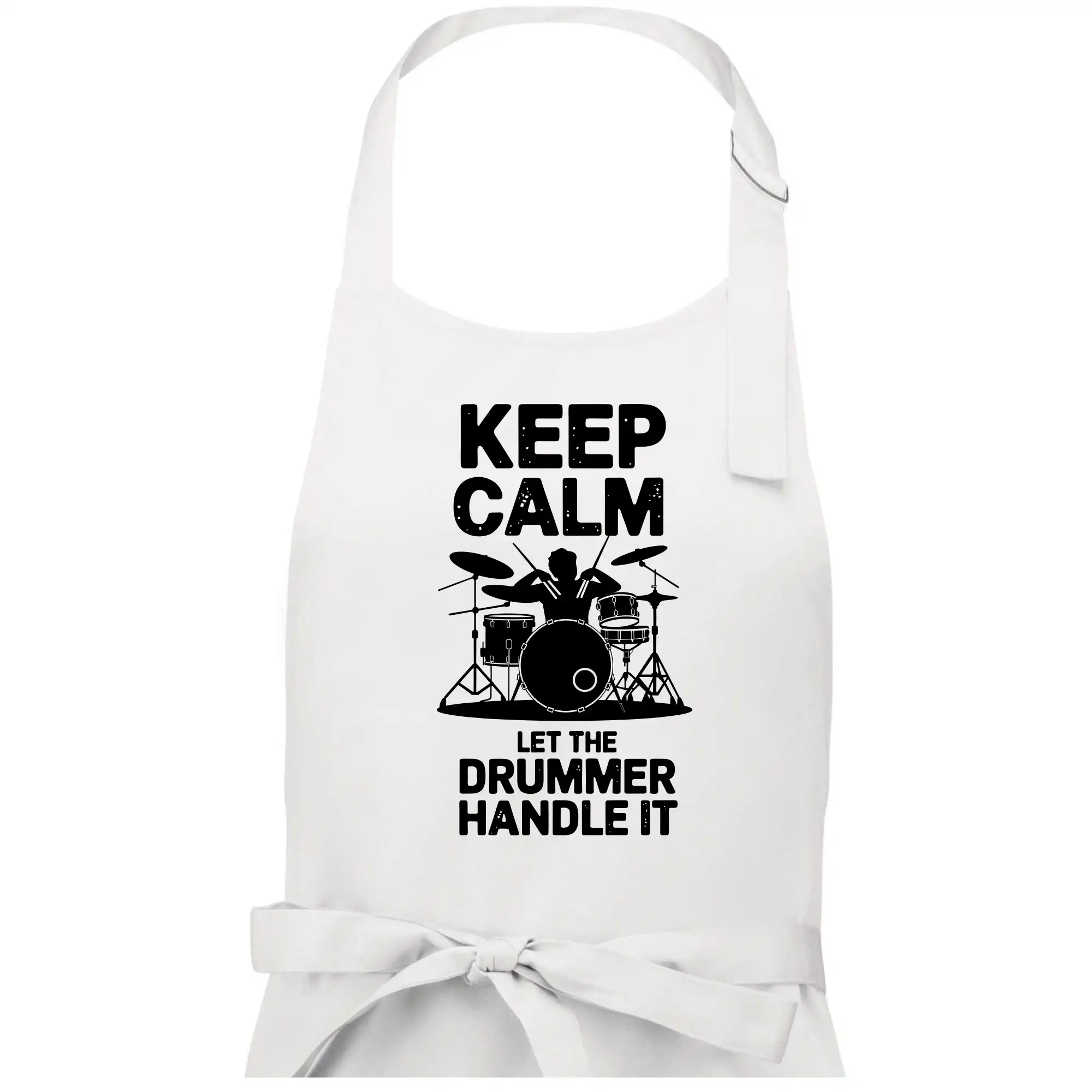 Keep Calm and Let The Drummer Handle It - Pánska zástera na varenie