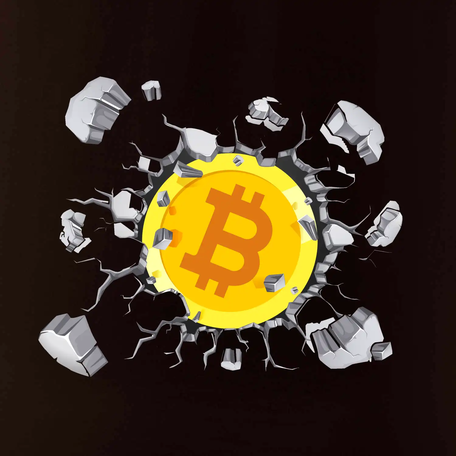 Bitcoin v triku