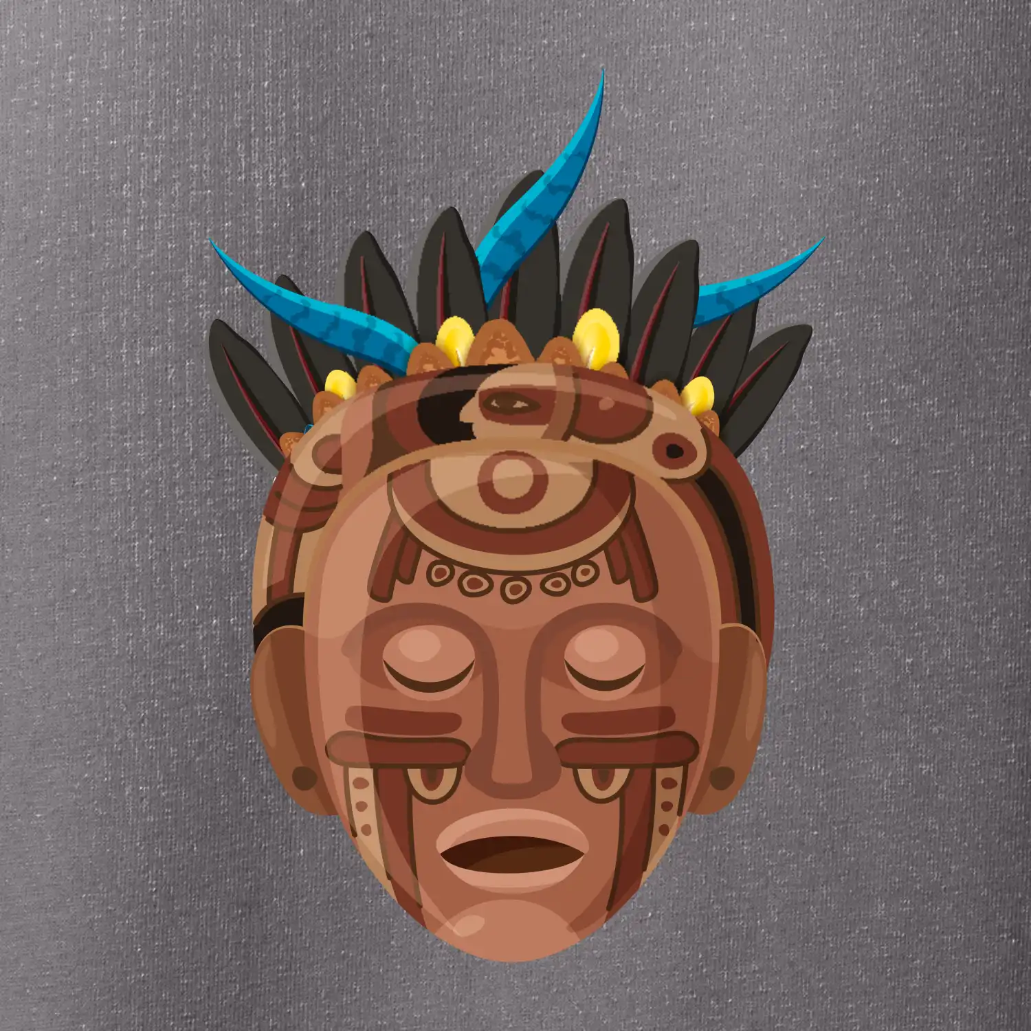 Mayové maska hnědá