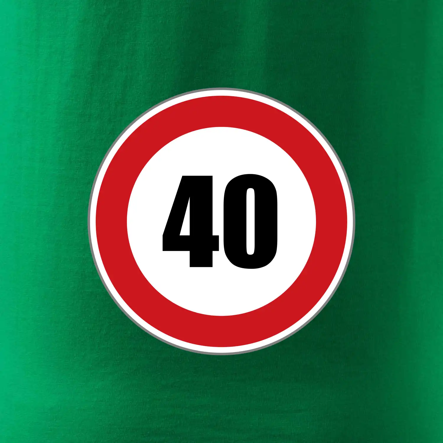 Dopravní značka - omezení rychlosti 40