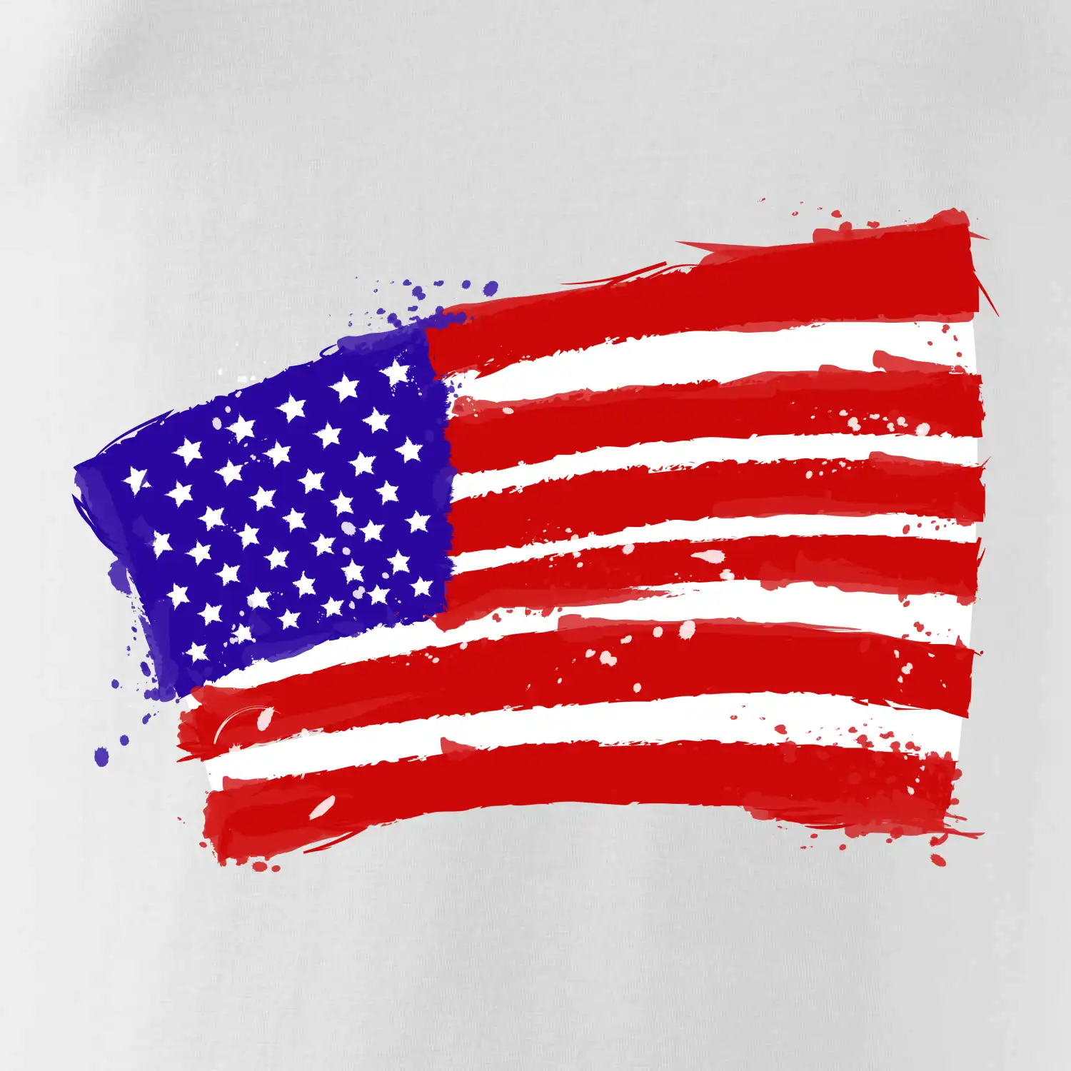 Americká vlajka ohnutá