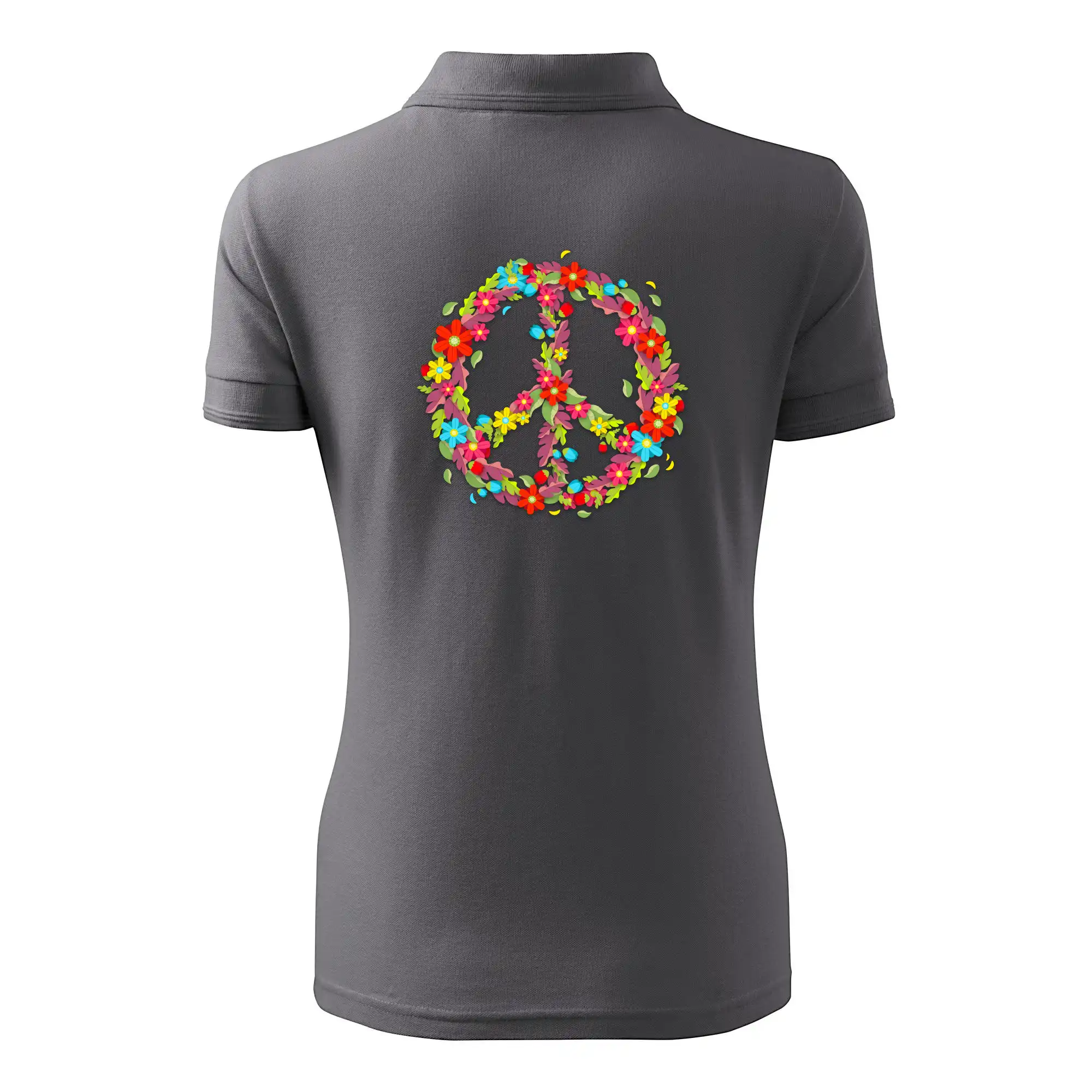 Peace symbol červené květiny