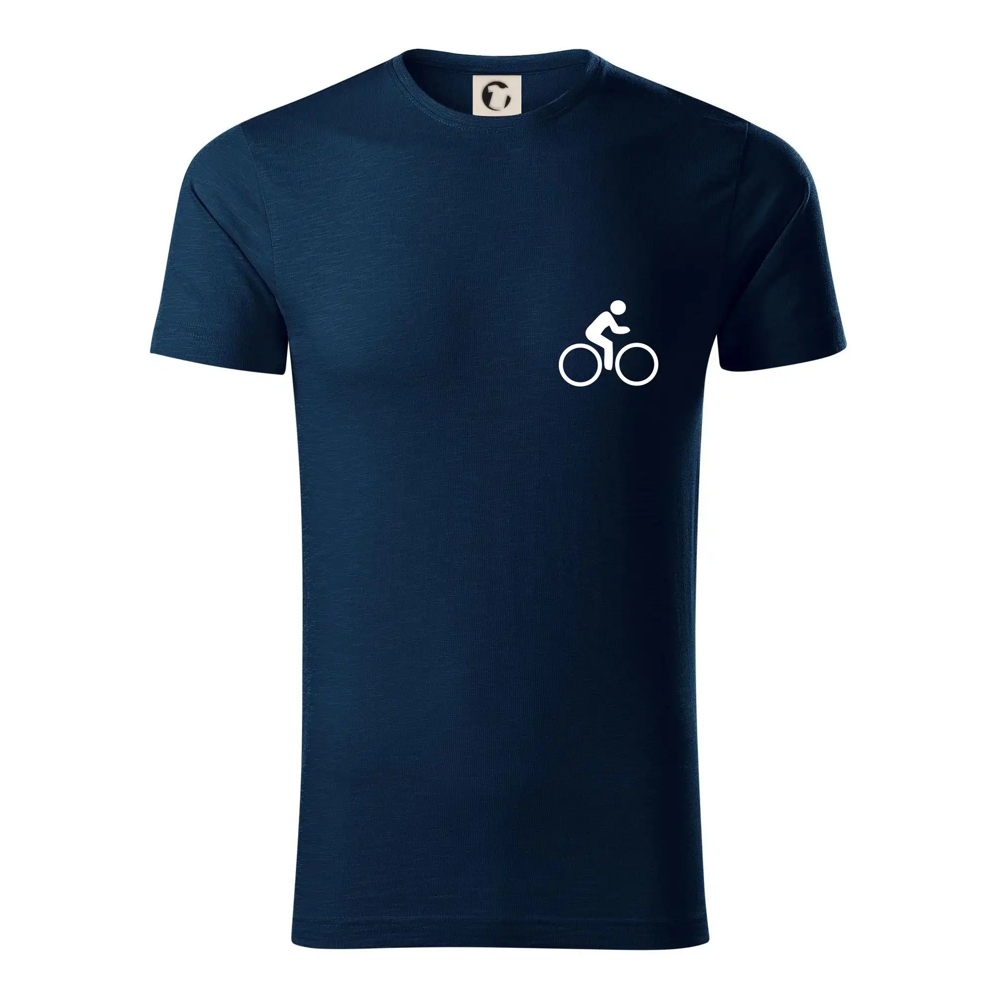 Tričko ako darček pre cyklistu - Cyklistika logo prsia - Tričko z organickej bavlny