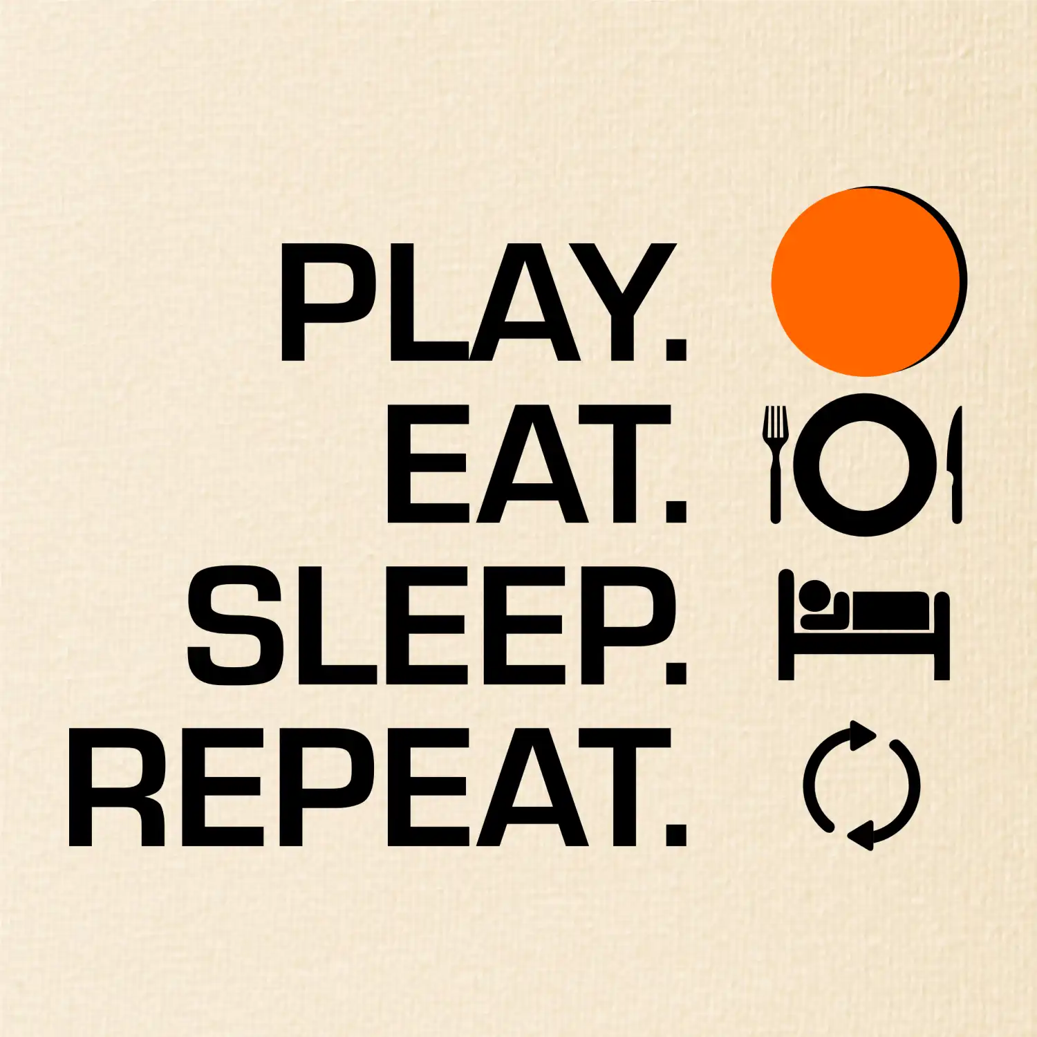 Hokejbal - Play eat sleep repeat