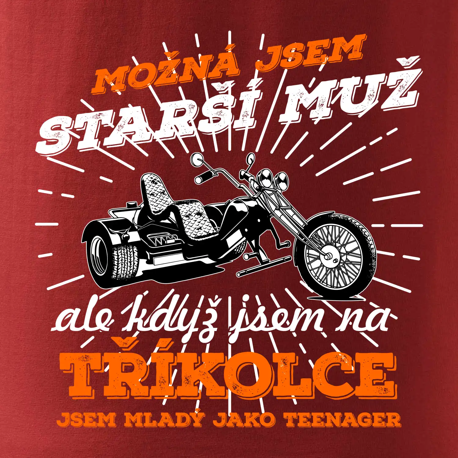 Možná jsem starší muž - tříkolka