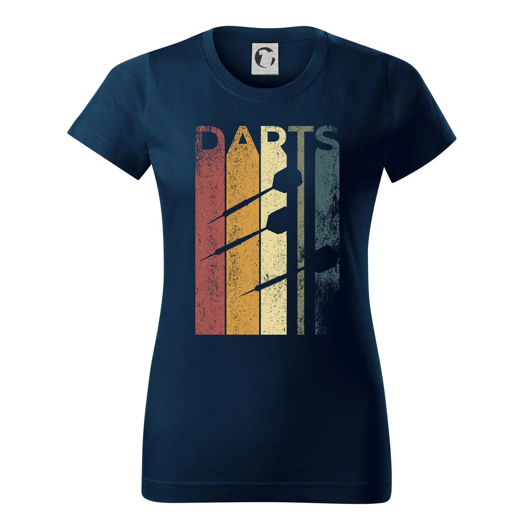 Tričko na šípky - Darts vintage - Dámske tričko basic - ľahko voľnejšie a dlhšie