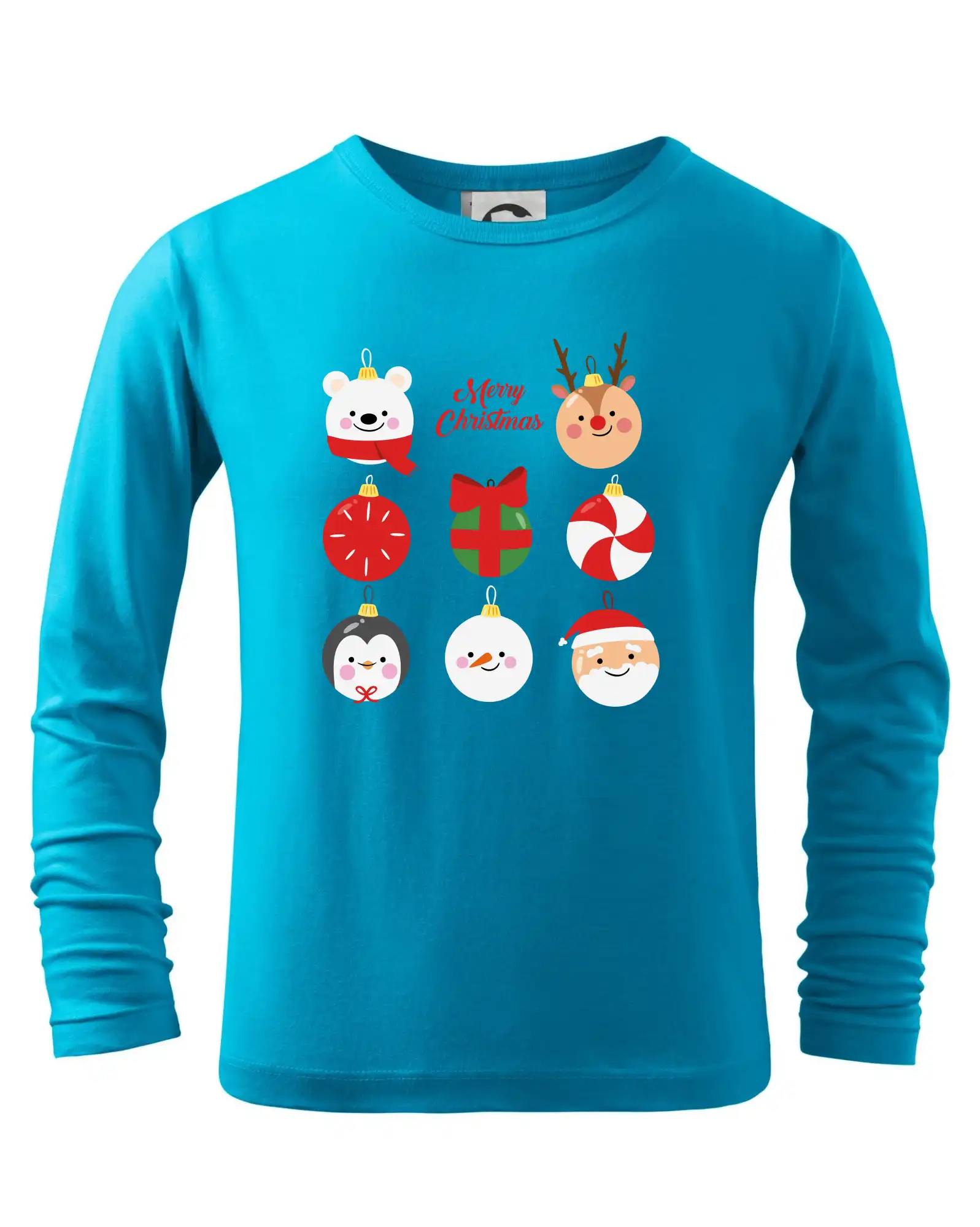 Vianočné tričká - Vianočné gule - Tričko detské Long Sleeve