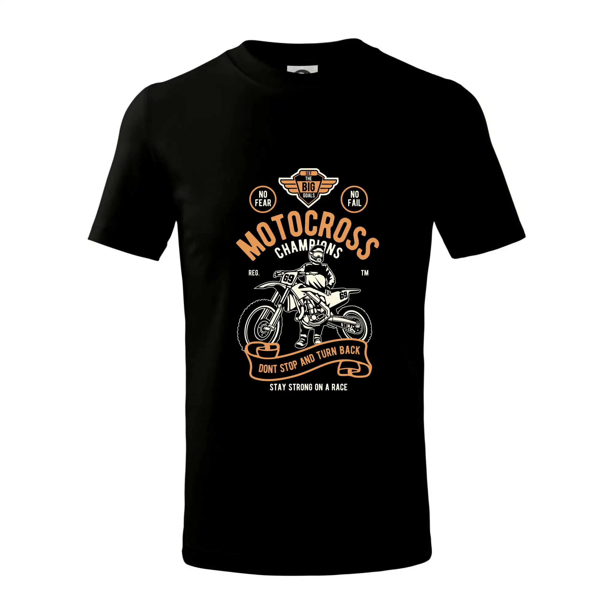 Motocross tričká - Motocross champion - vlastní číslo - Tričko detské bavlnené