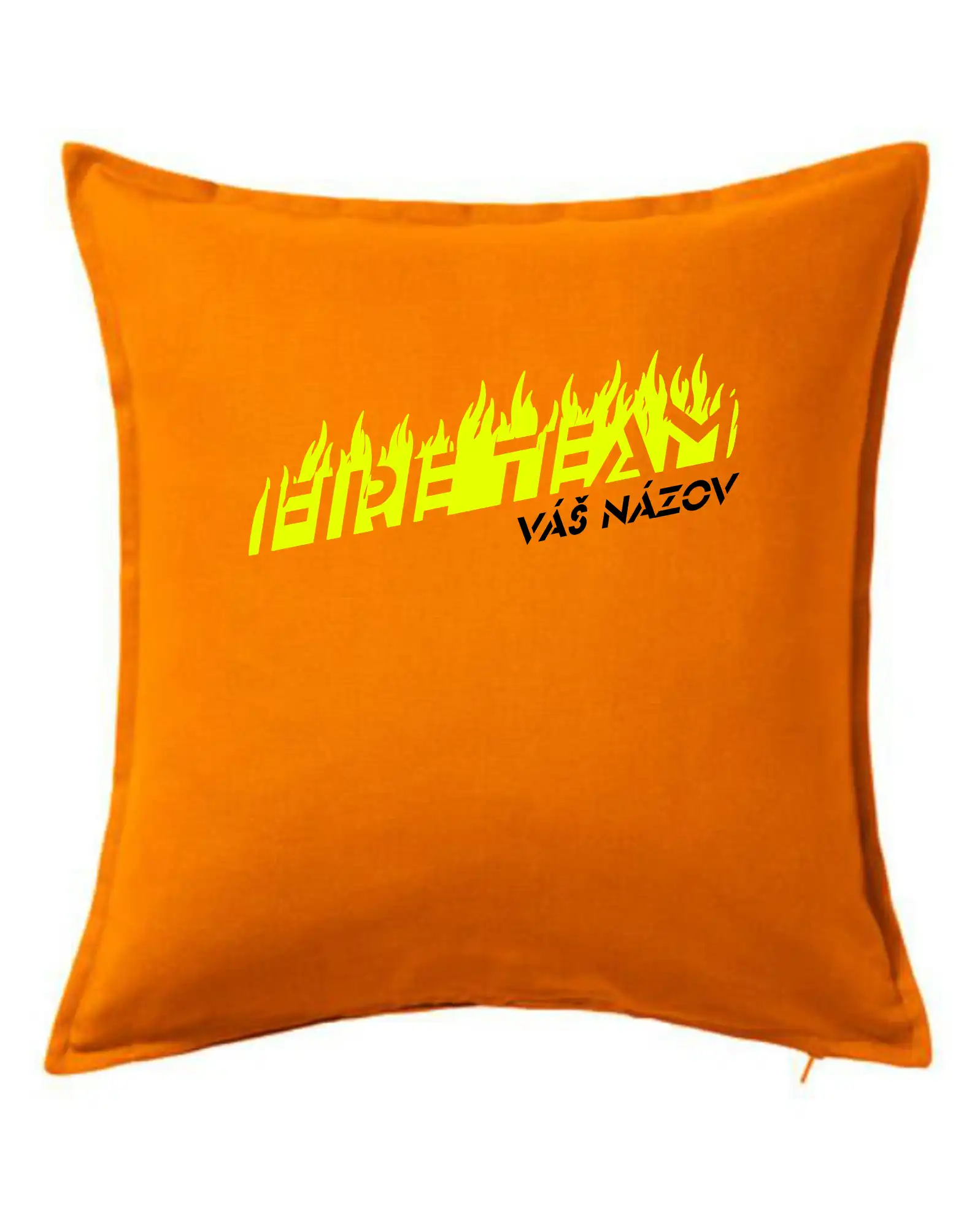 Originálne tričká pre hasičov - Fireteam - oheň - Váš názov - Vankúš 50x50