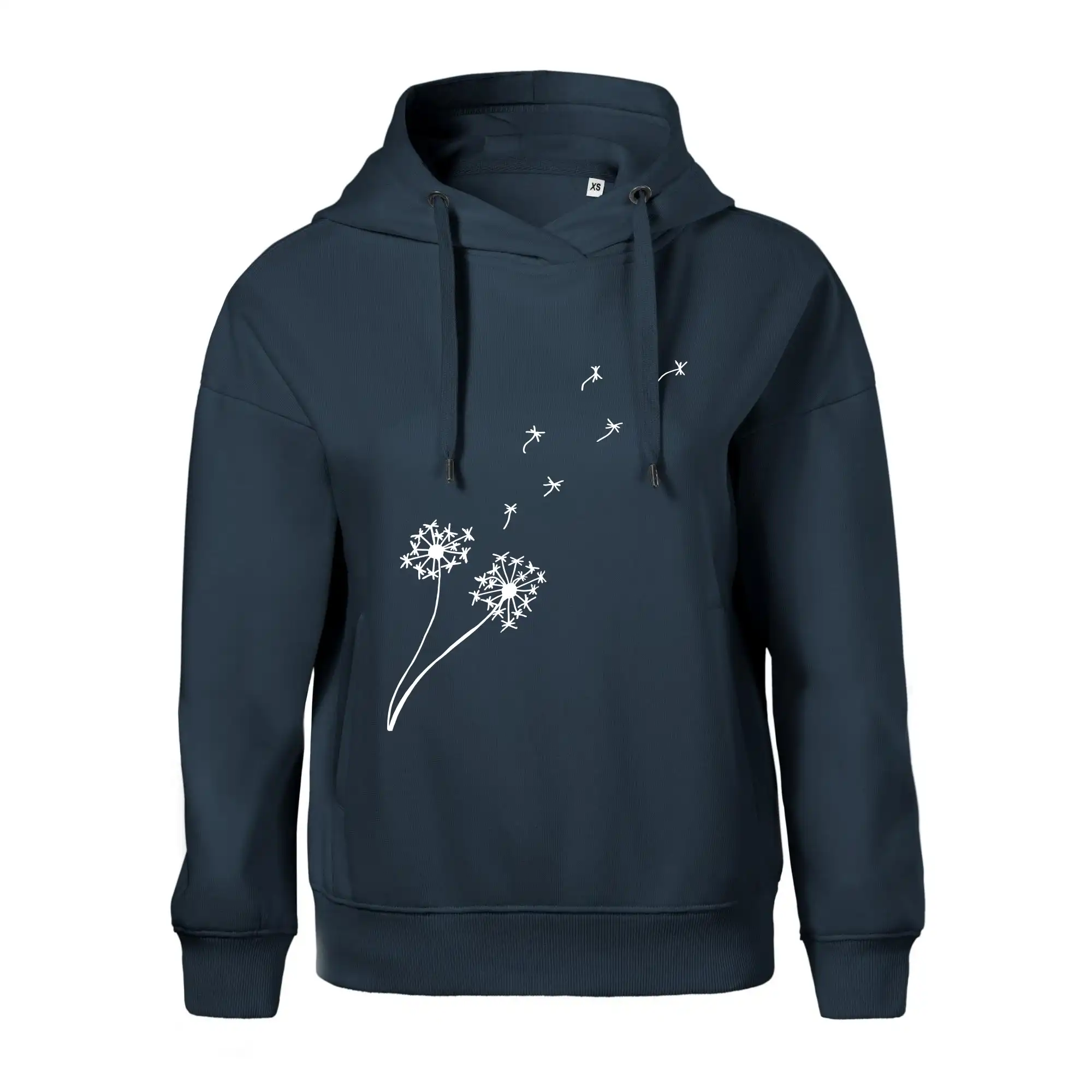 Tričká s kvetinami - Púpava - Oversized mikina dámská Moon - kratšia + širšia