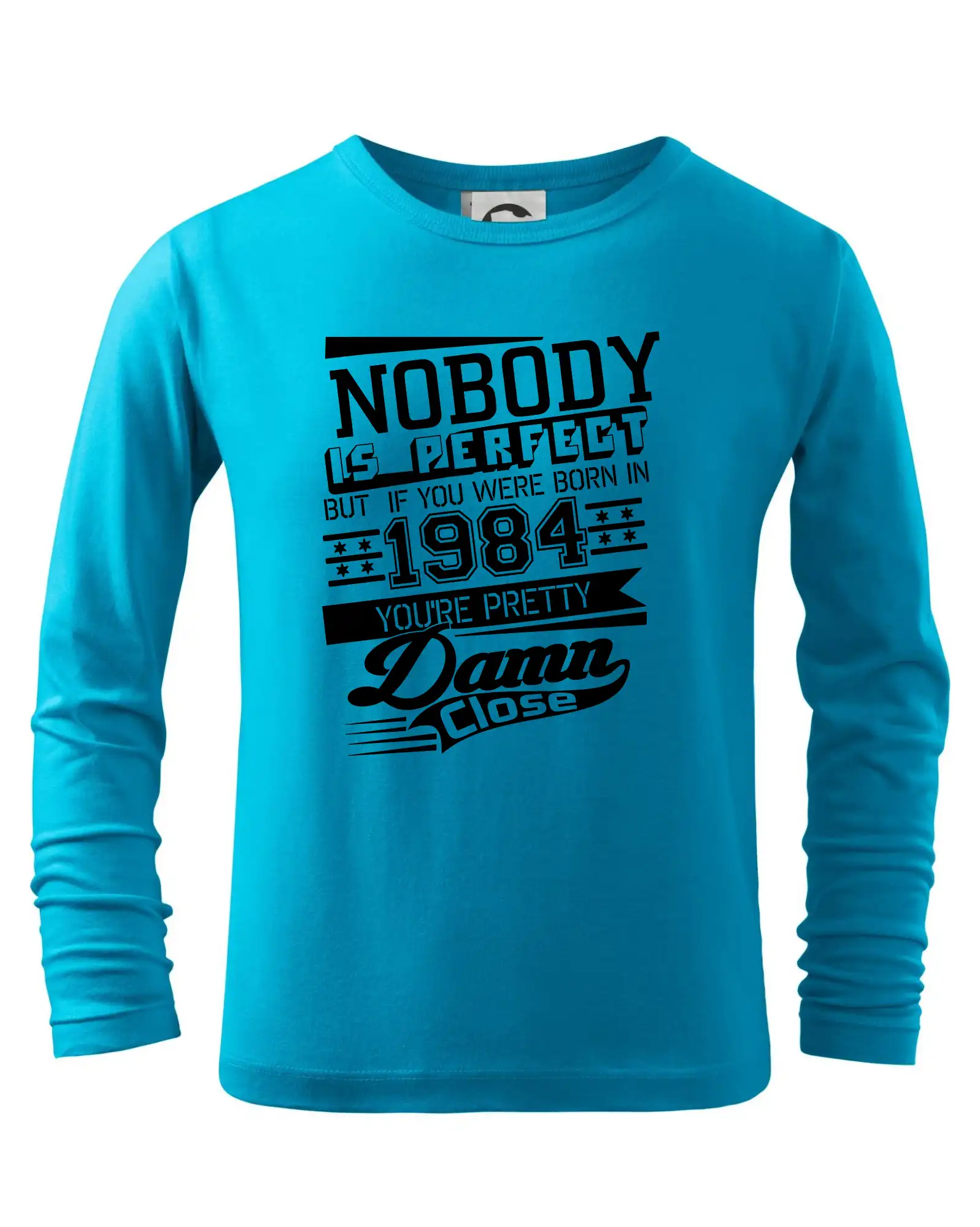 Trička s ročníkom 1984 - Nobody is perfect - 1984 - Tričko detské Long Sleeve