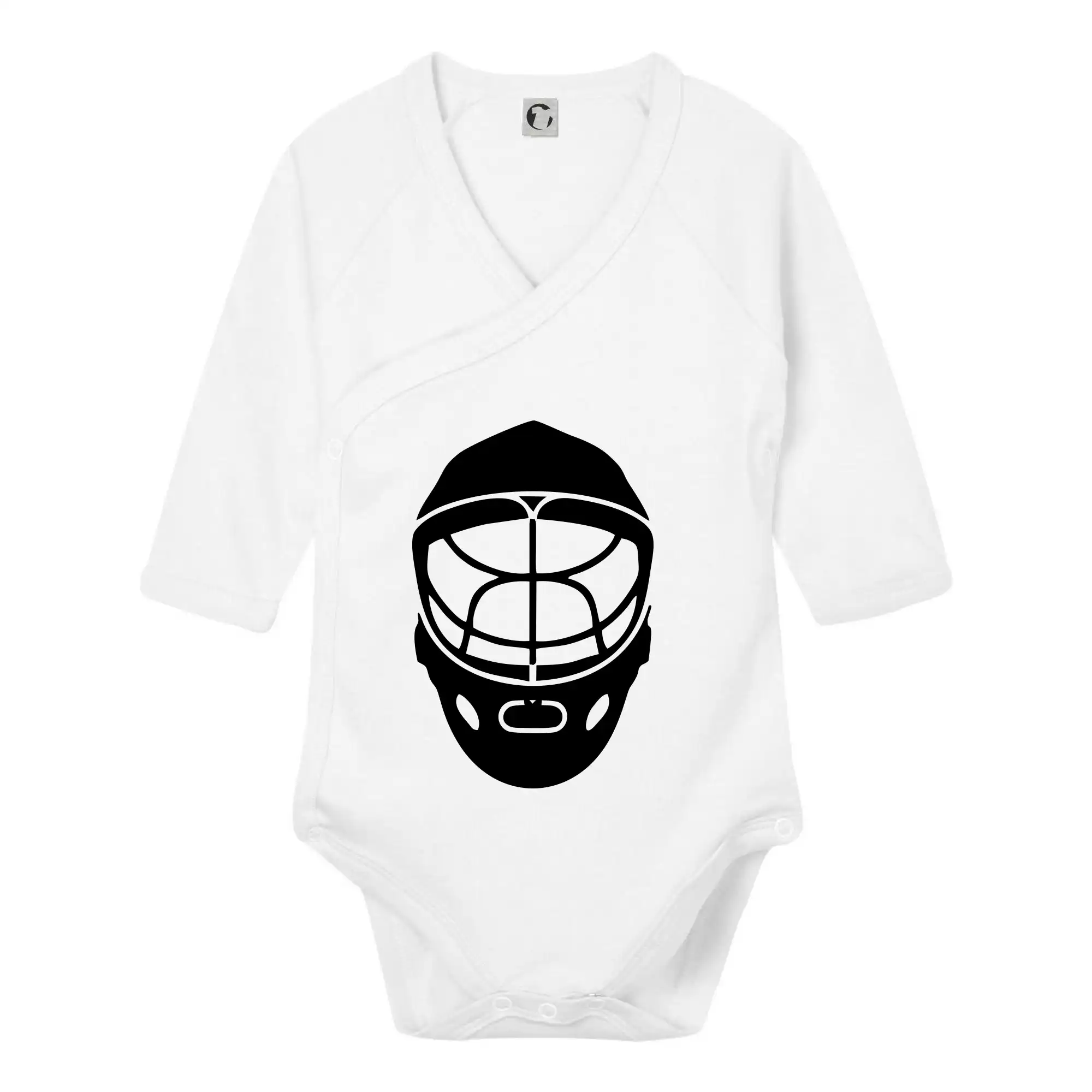 Florbalové tričká - Florbal maska - Body zavinovacie s dlhým rukávom