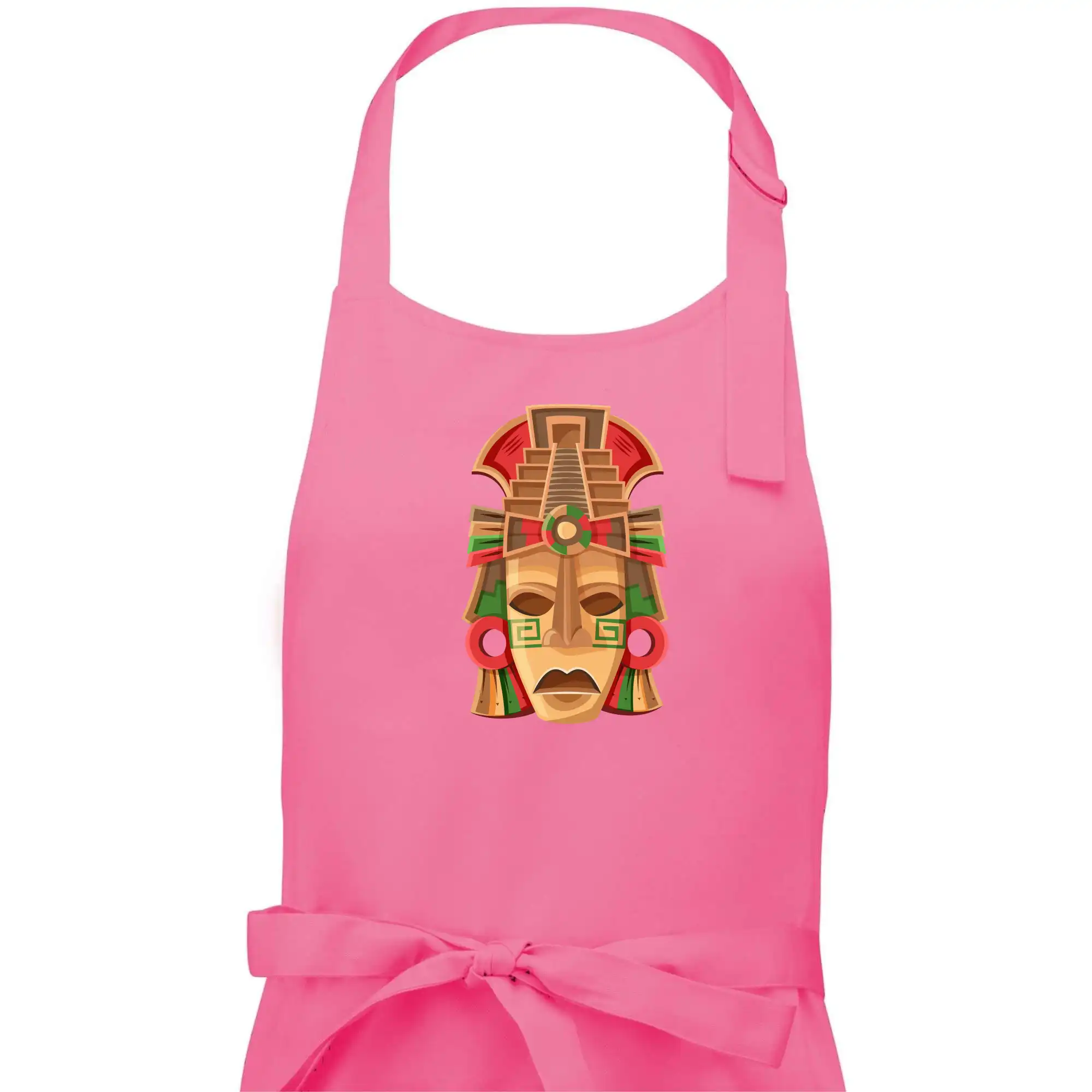 Mayovia / Aztékovia na tričku - Mayové maska červené uši - Pánska zástera na varenie
