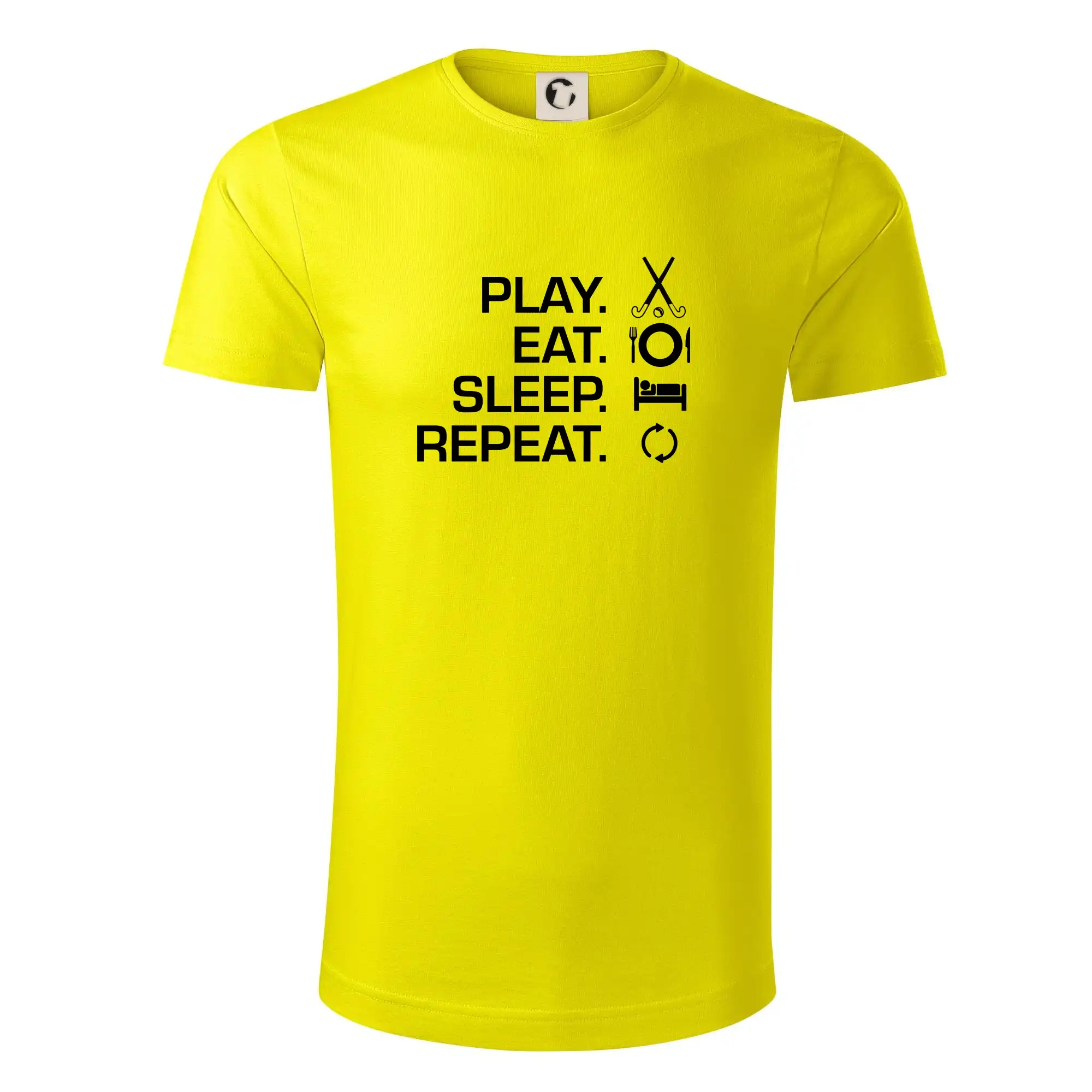 Ostatné športy - Play eat sleep repeat pozemný hokej - Tričko z organickej bavlny
