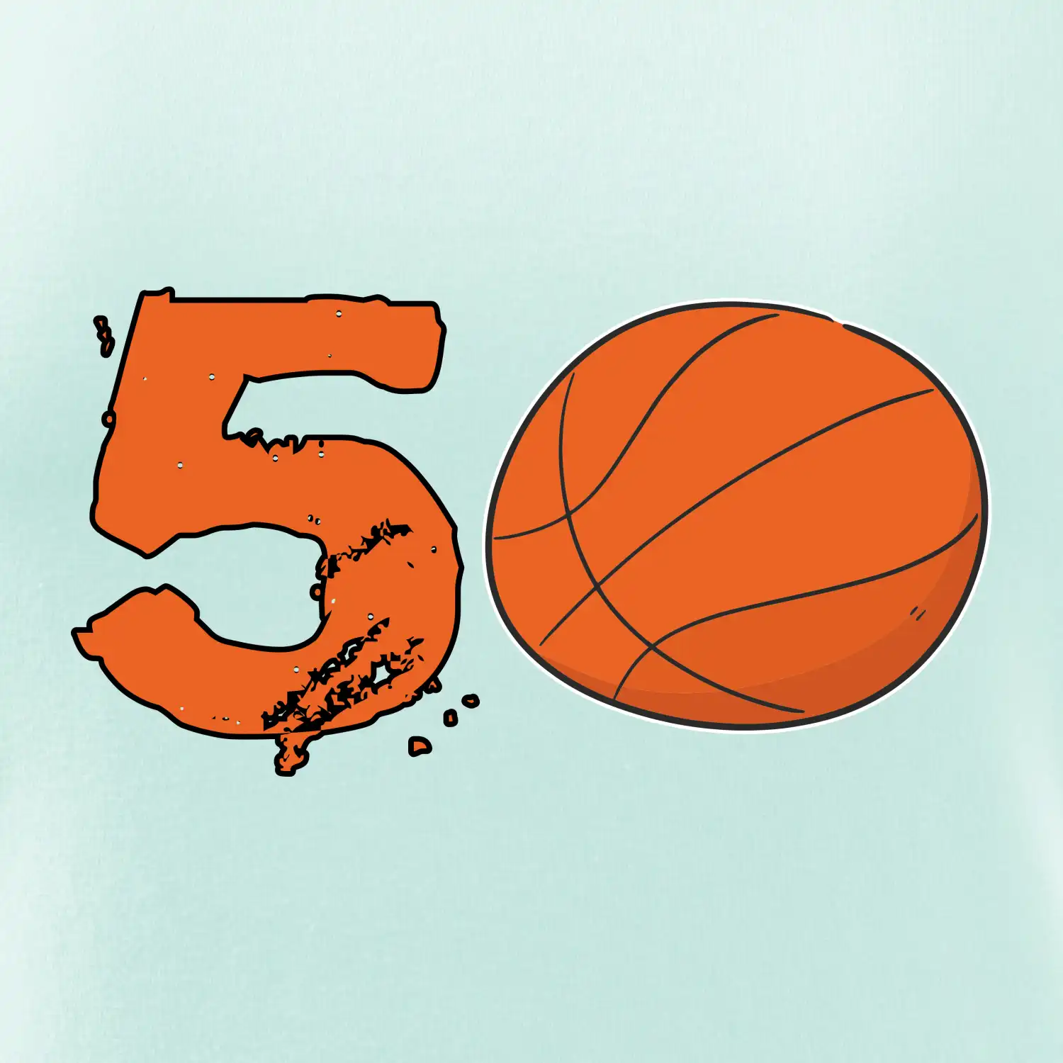 Basketball kulaté narozeniny 50