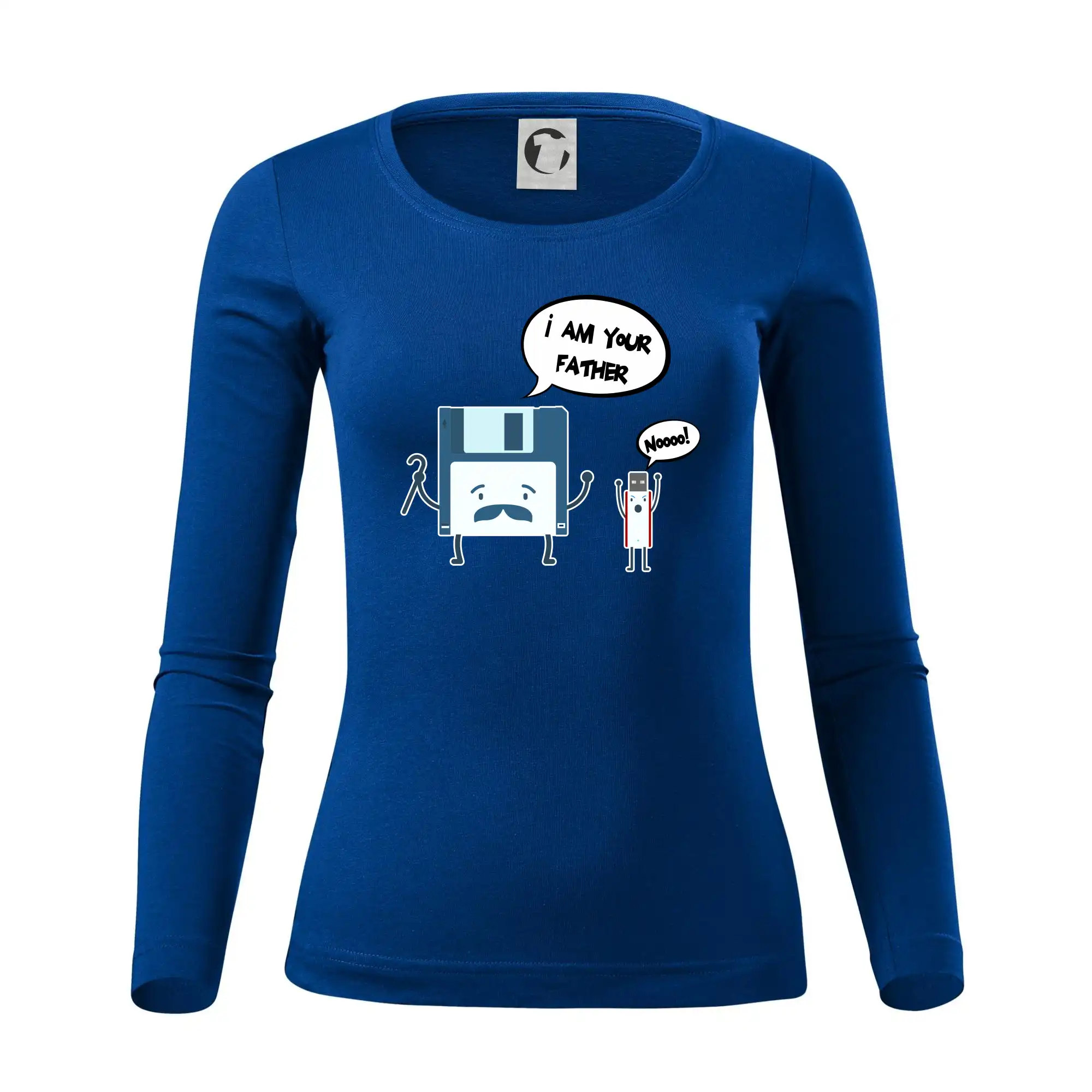 Tričká pre ajťákov - I am your father USB - Dámske tričko FIT-T LS - zužené