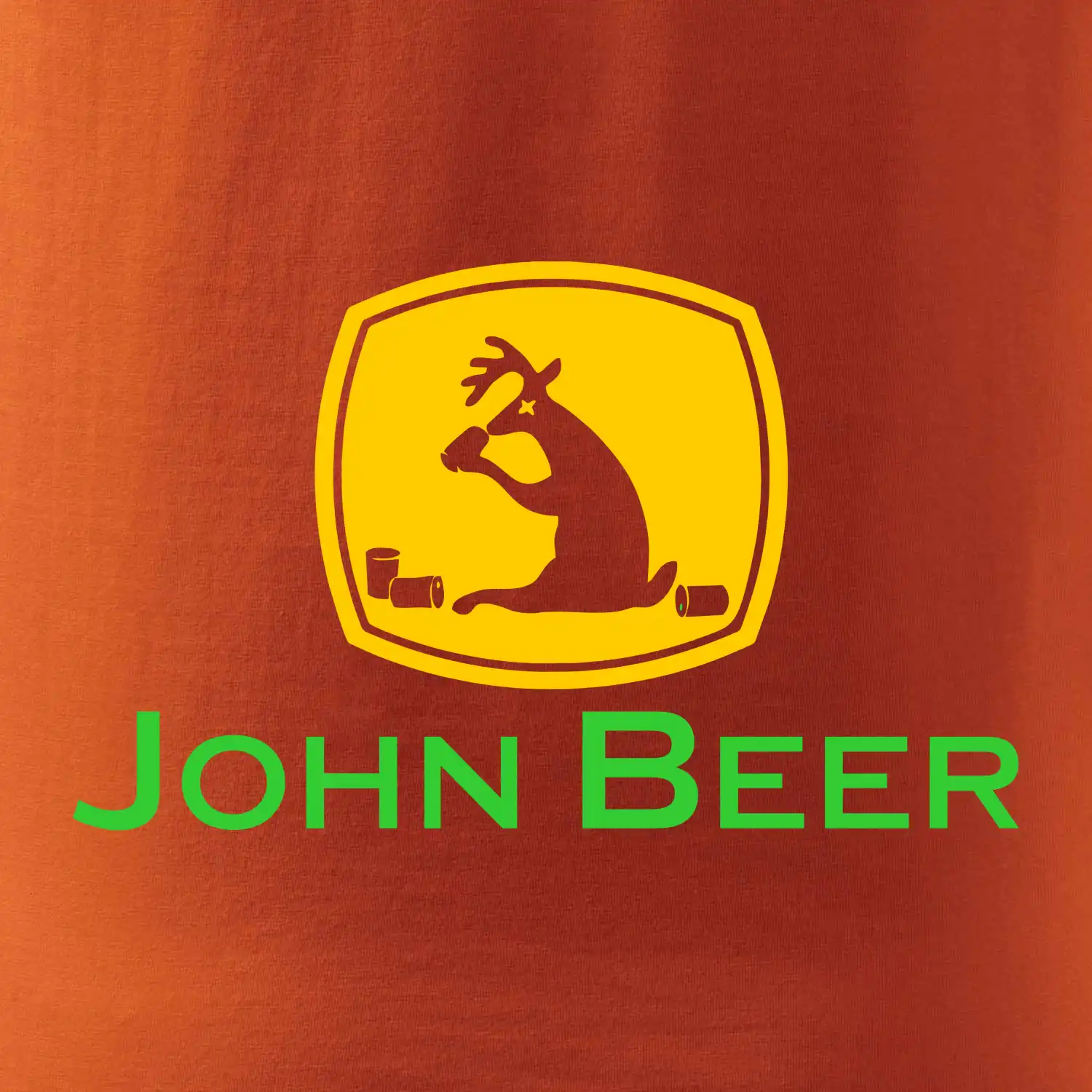 John Beer jelen s pivem
