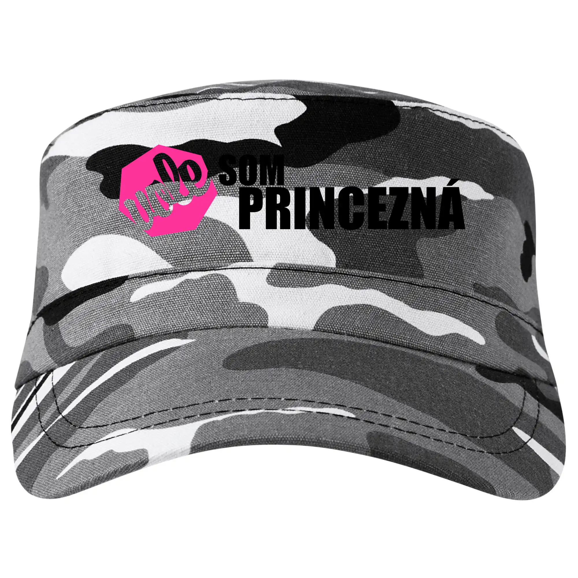 Tričká na párty - Som princezná Vole - tlačené - Šiltovka CAMO