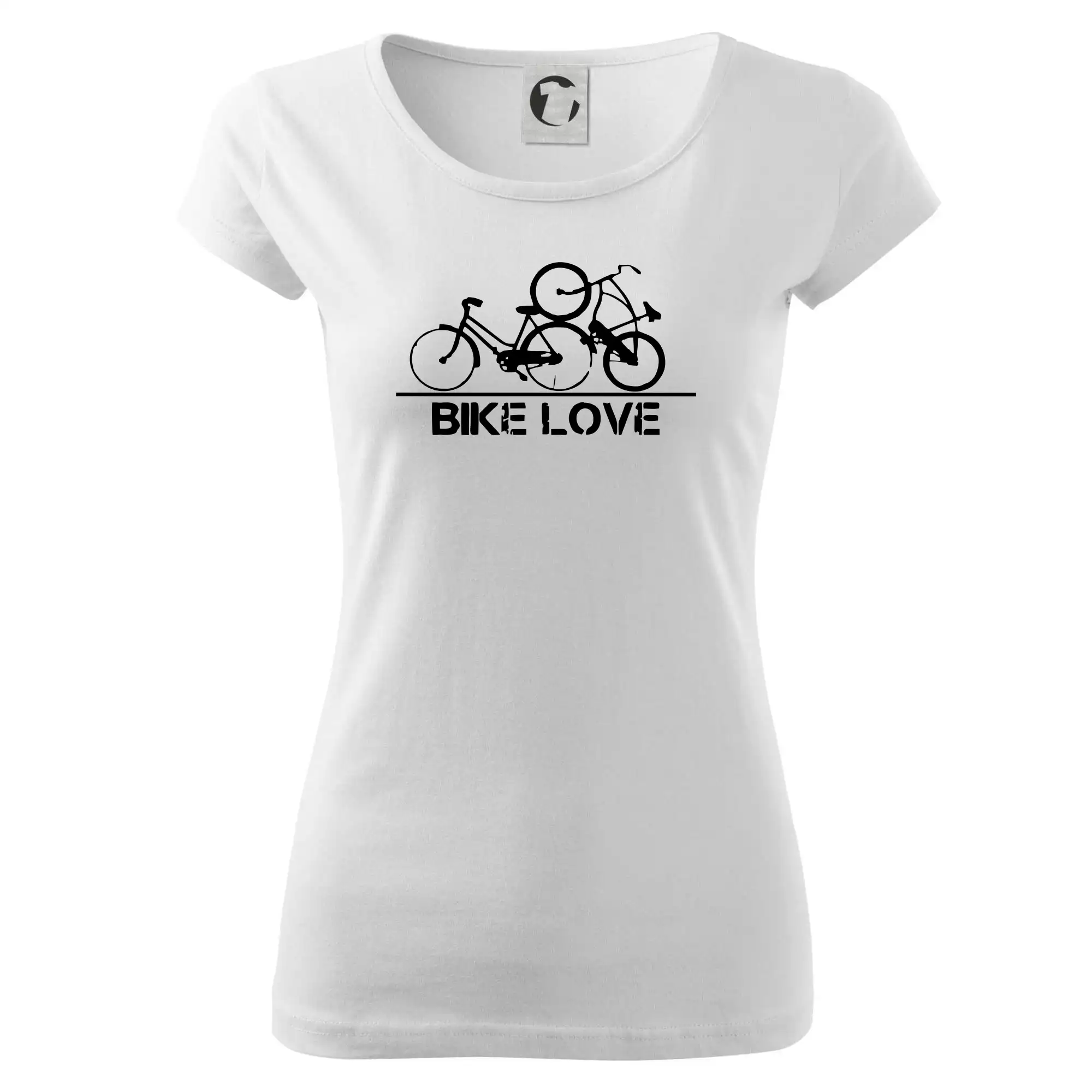 Tričko ako darček pre cyklistu - Bike love - Dámske tričko Pure