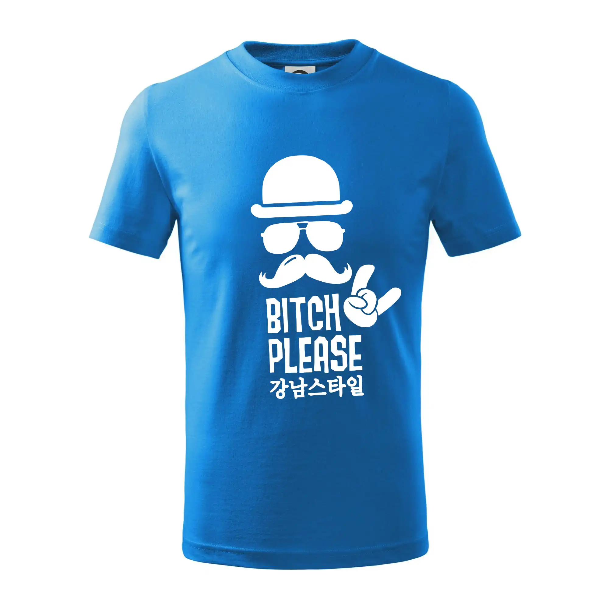 Tričká s fúzikmi - Bitch please! Mustache - Tričko detské bavlnené