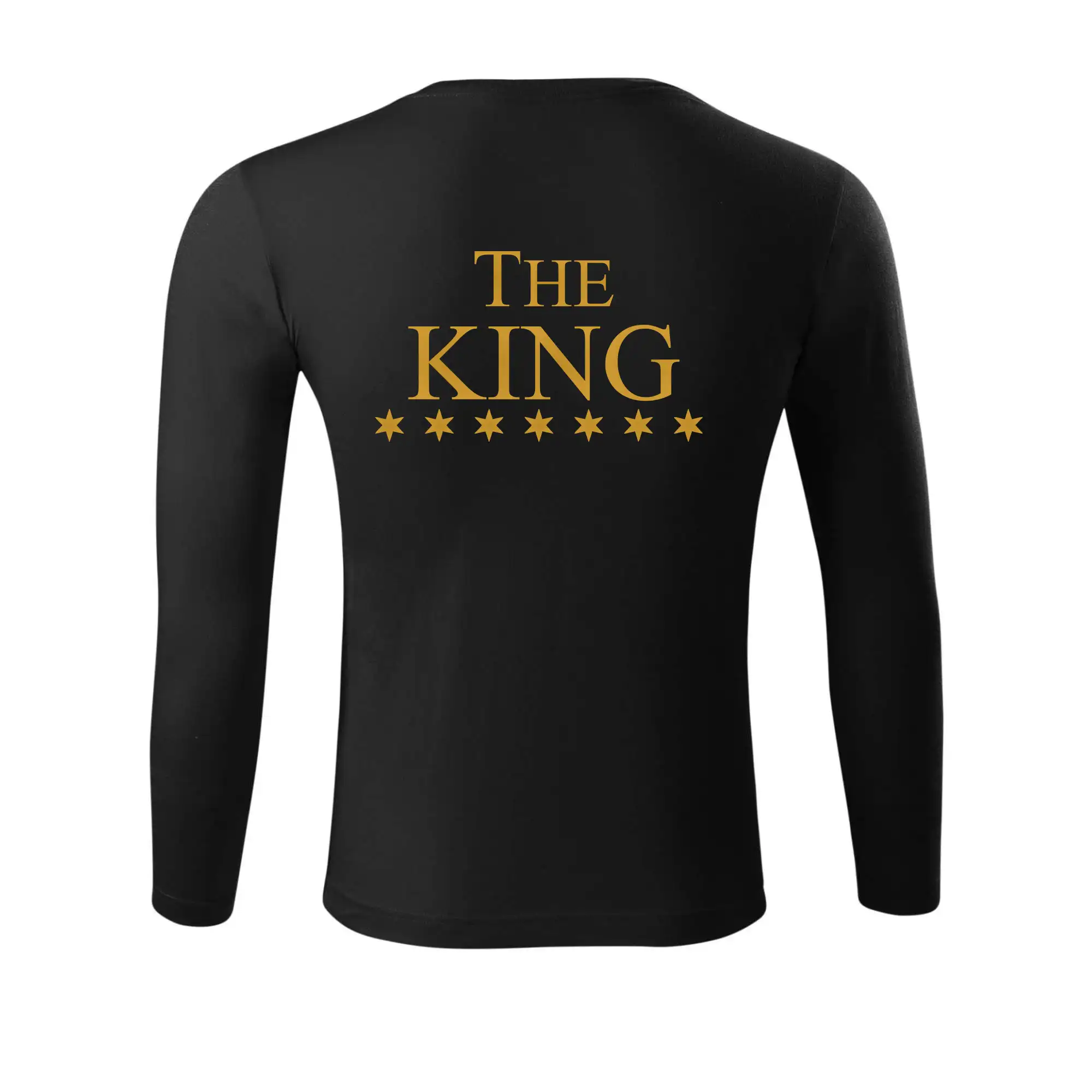 Tričká pre zamilovaných - The King - His Queen - párové triko - Tričko Progress s dlhým rukávom