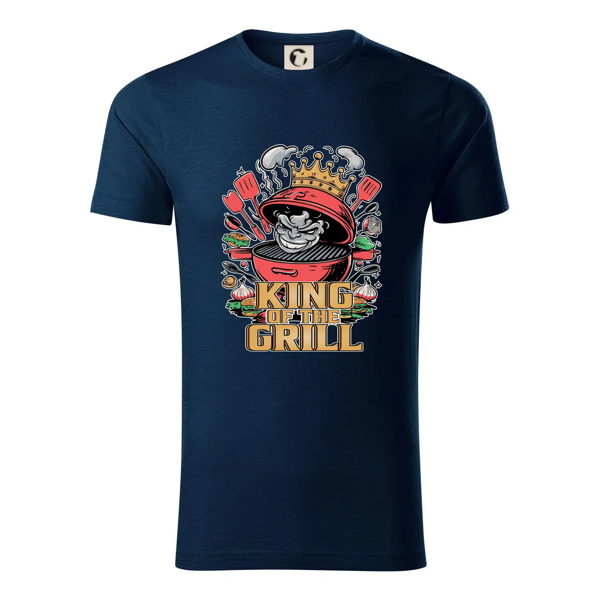 Tričká a zástery na grilovanie - King of the grill - Tričko z organickej bavlny