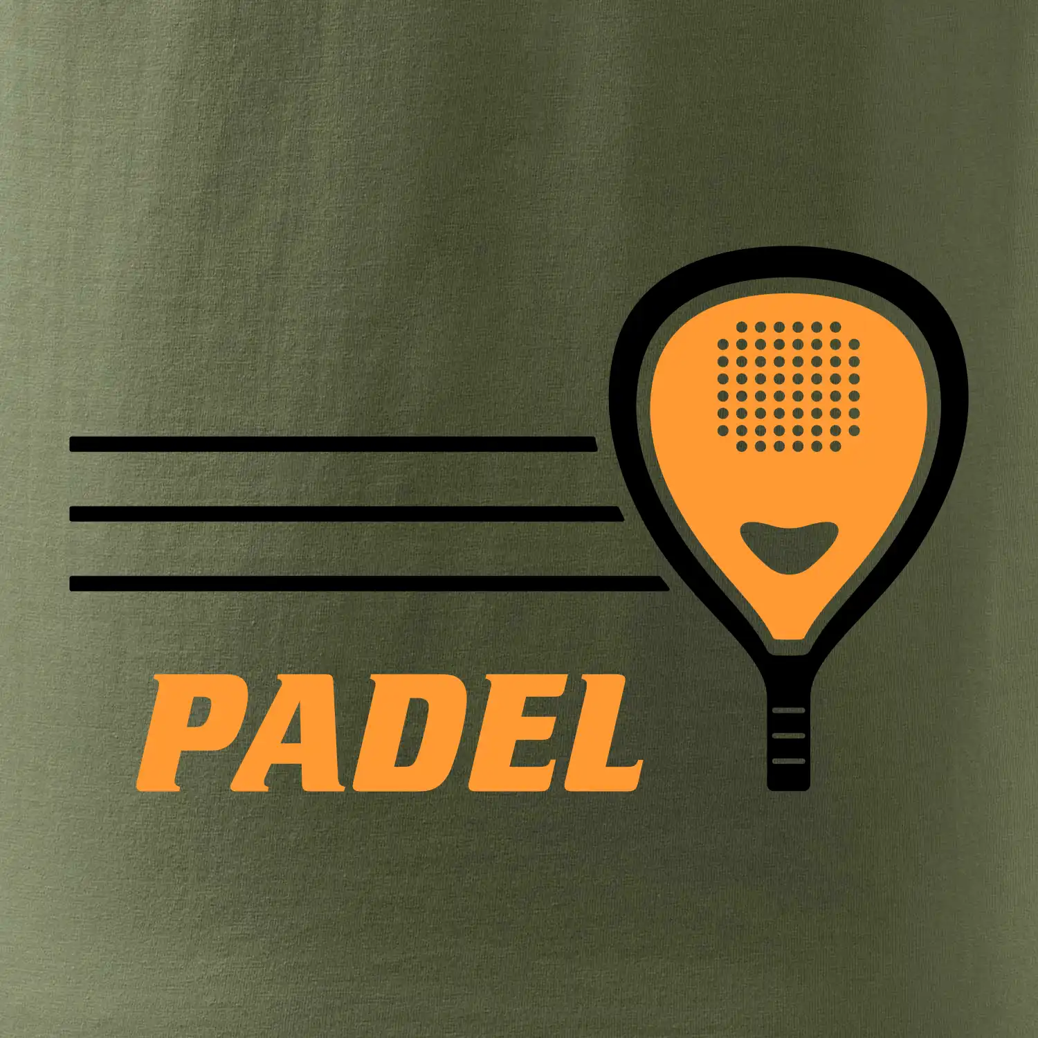 Padel - oranžová raketa