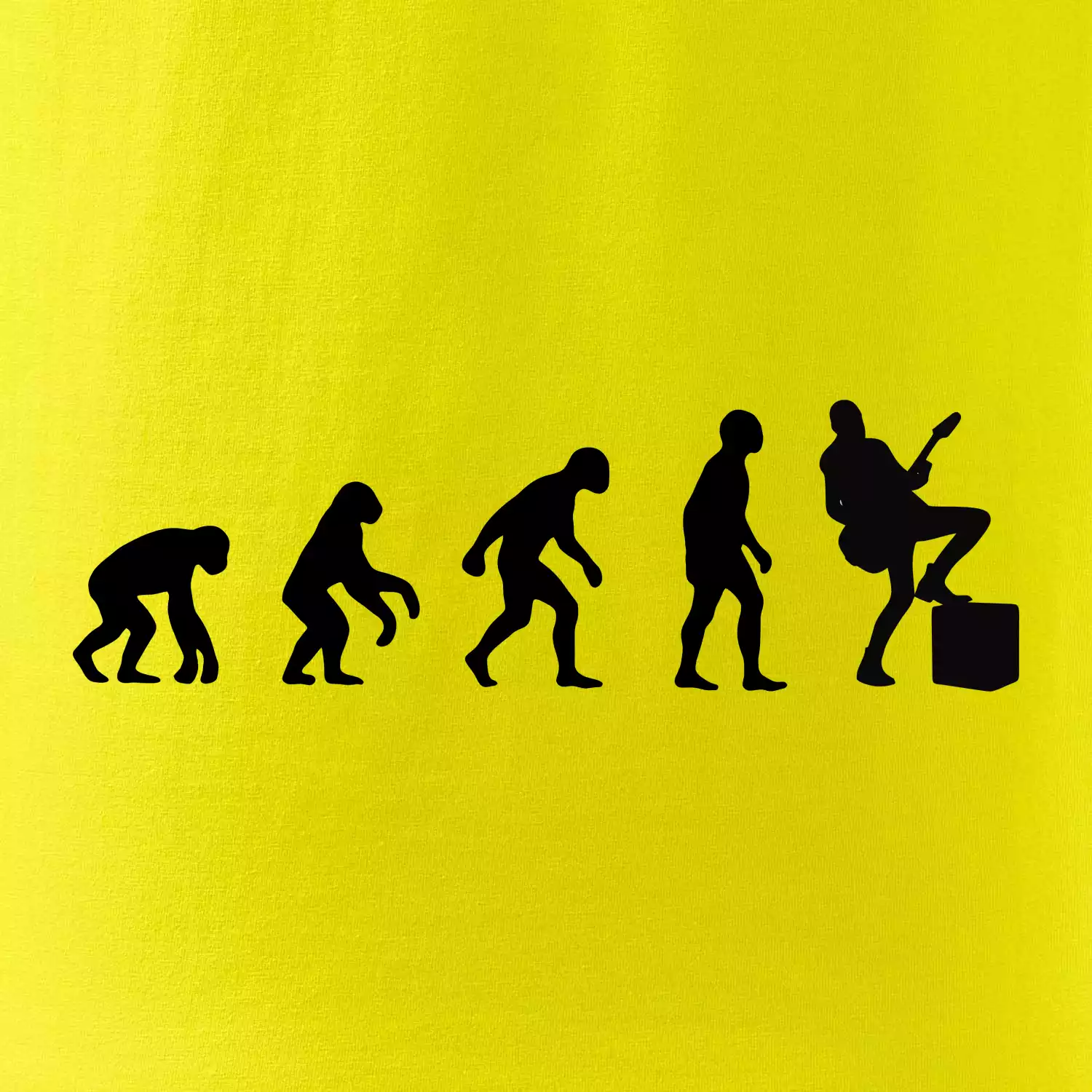 Evoluce kytarista - noha na kombu