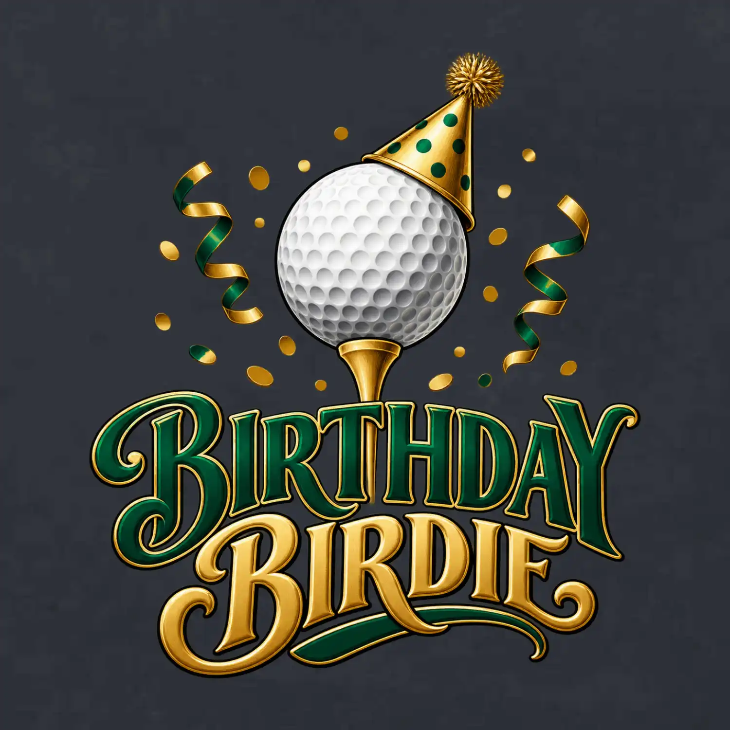 Narozeninové birdie s golfovým míčkem