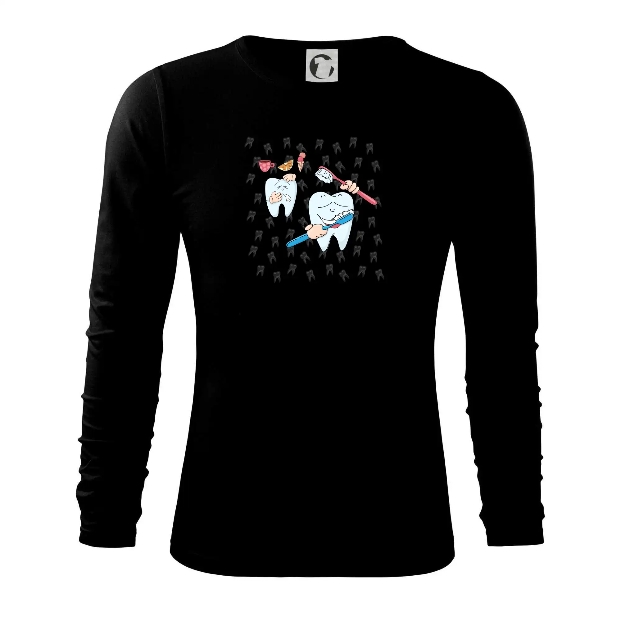 Zubařské tričko - kartáček a jídlo