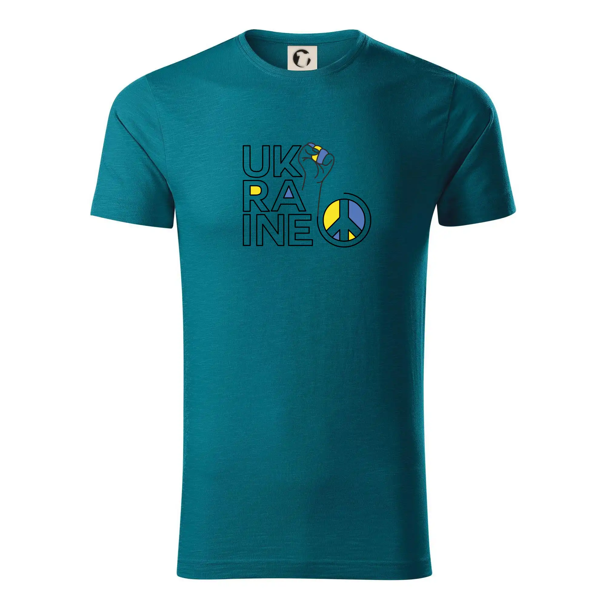 Tričká s vlajkou ukrajiny - Ukraine - symbol peace - Tričko z organickej bavlny