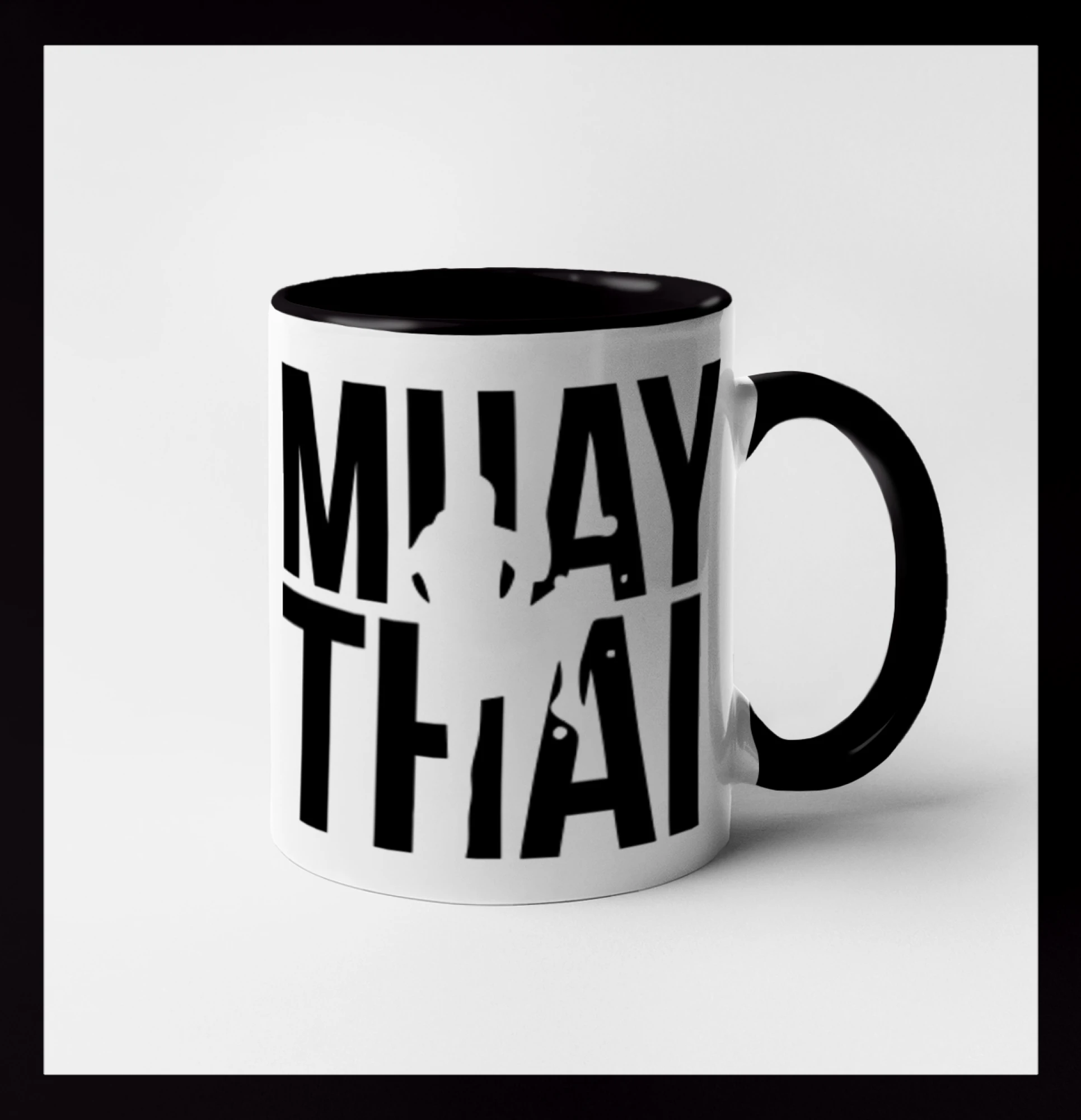 Tričká na box - Nápis Muay Thai - Hrnček 