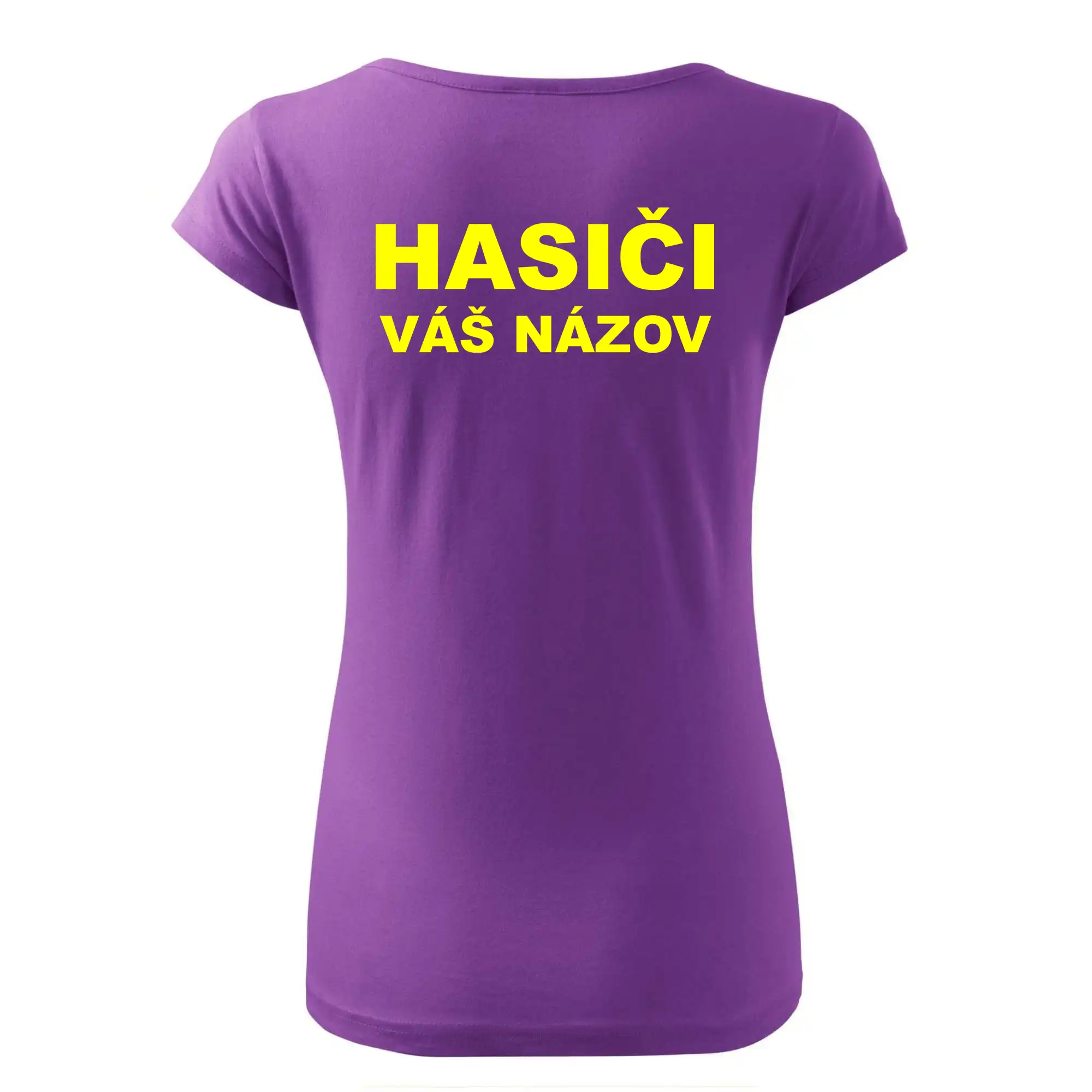 Hasiči - žltý nápis - váš názov zboru