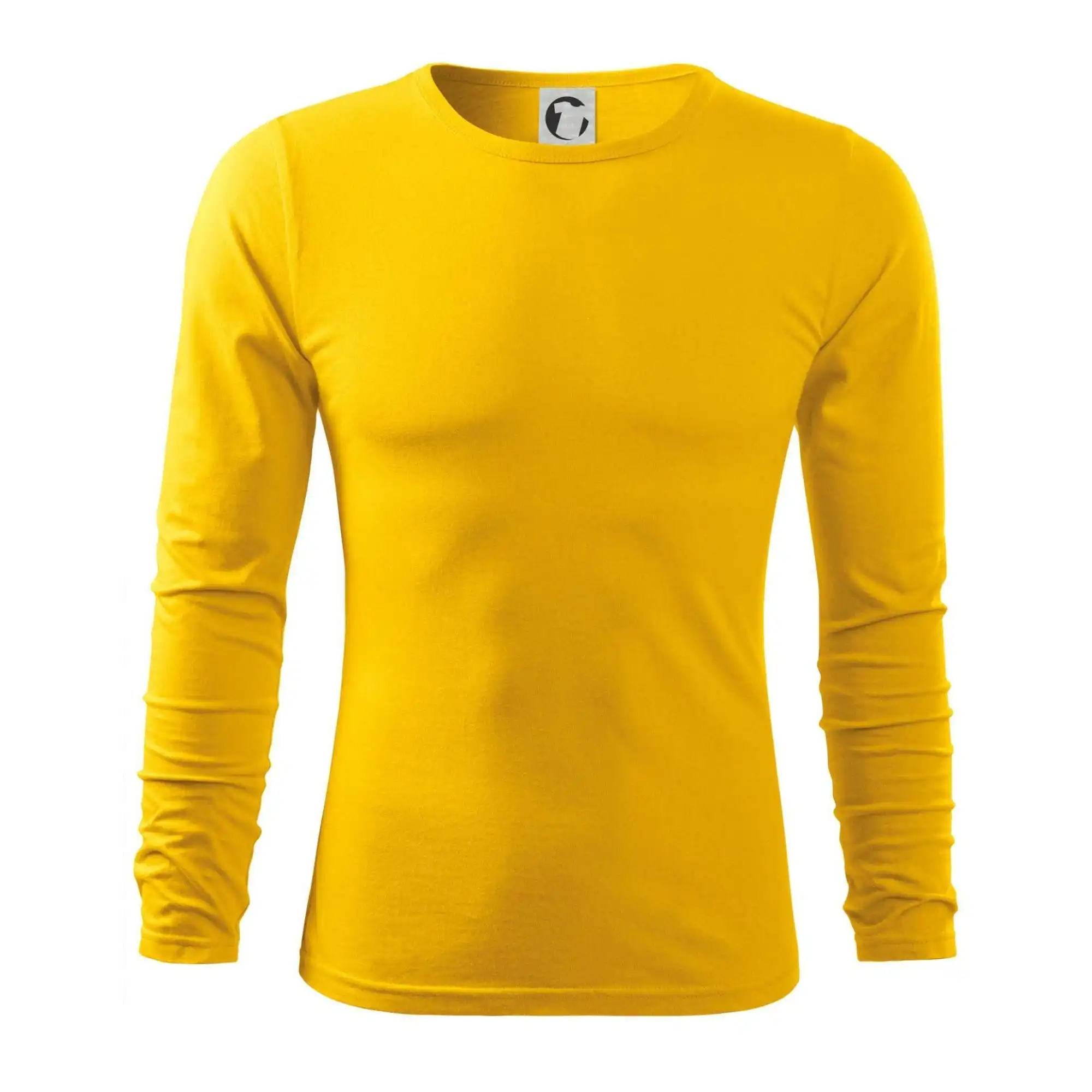 MyShirt tričká - Žlté tričko - Tričko s dlhým rukávom FIT-T long sleeve