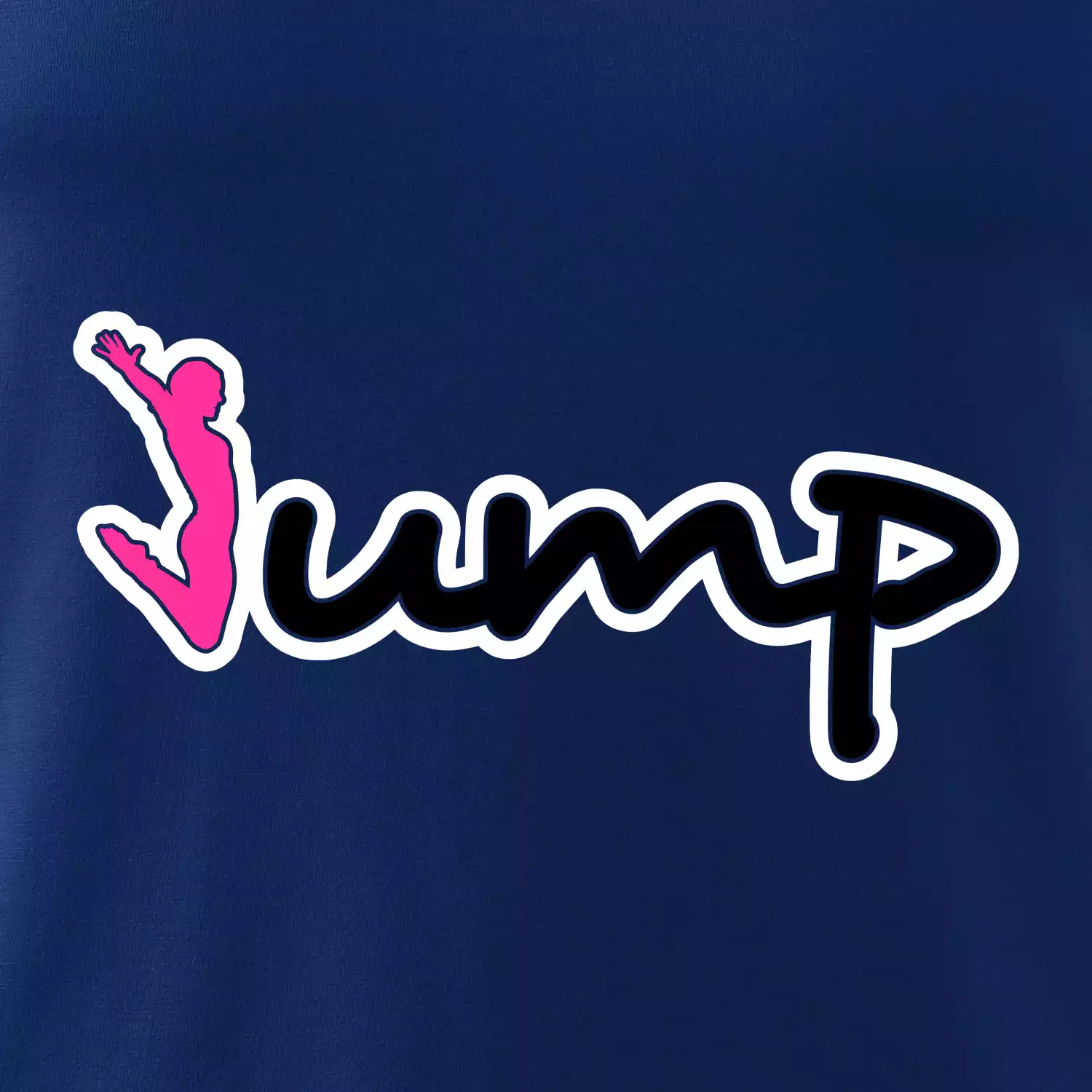 Jump - nápis a panáček
