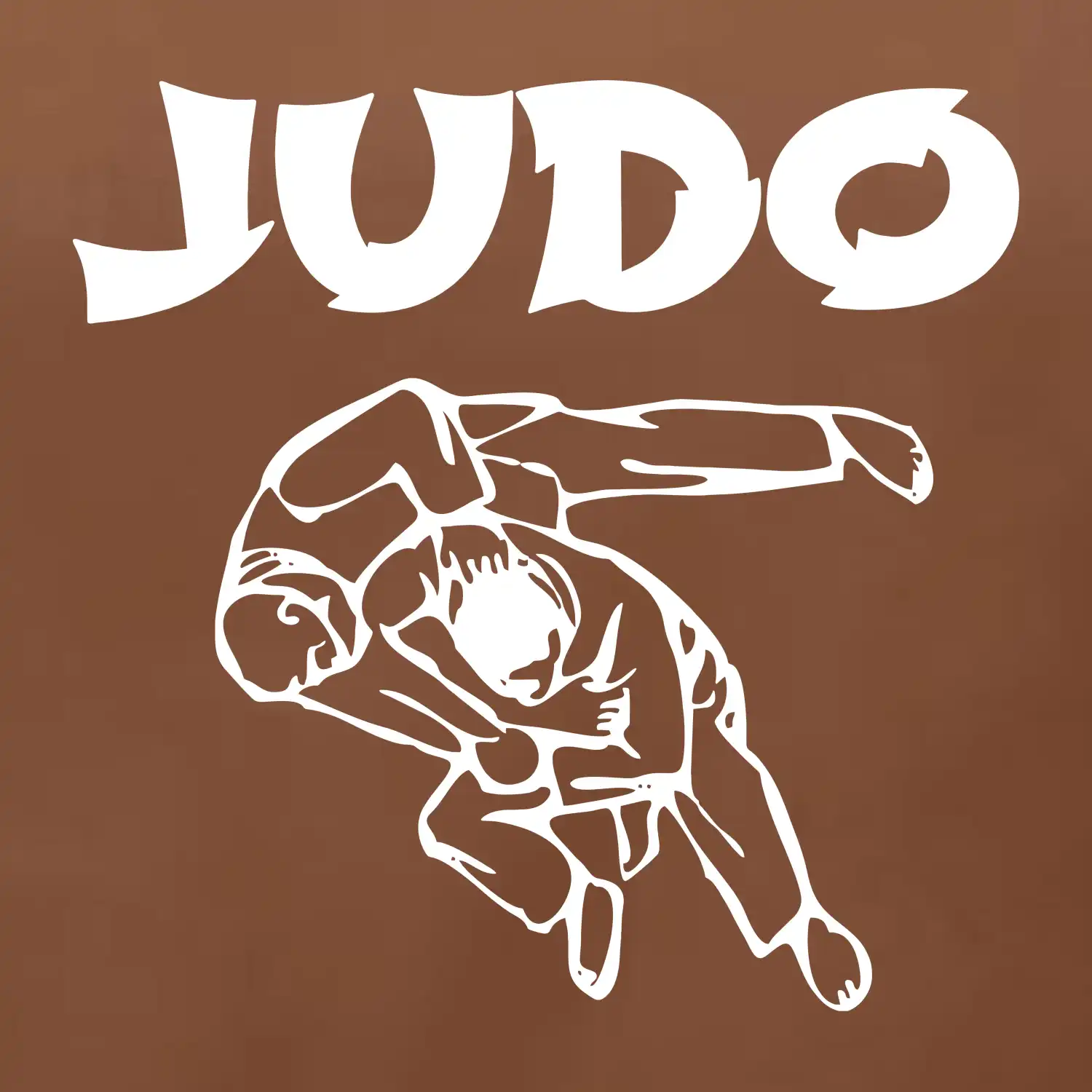 Judo nápis + postavy