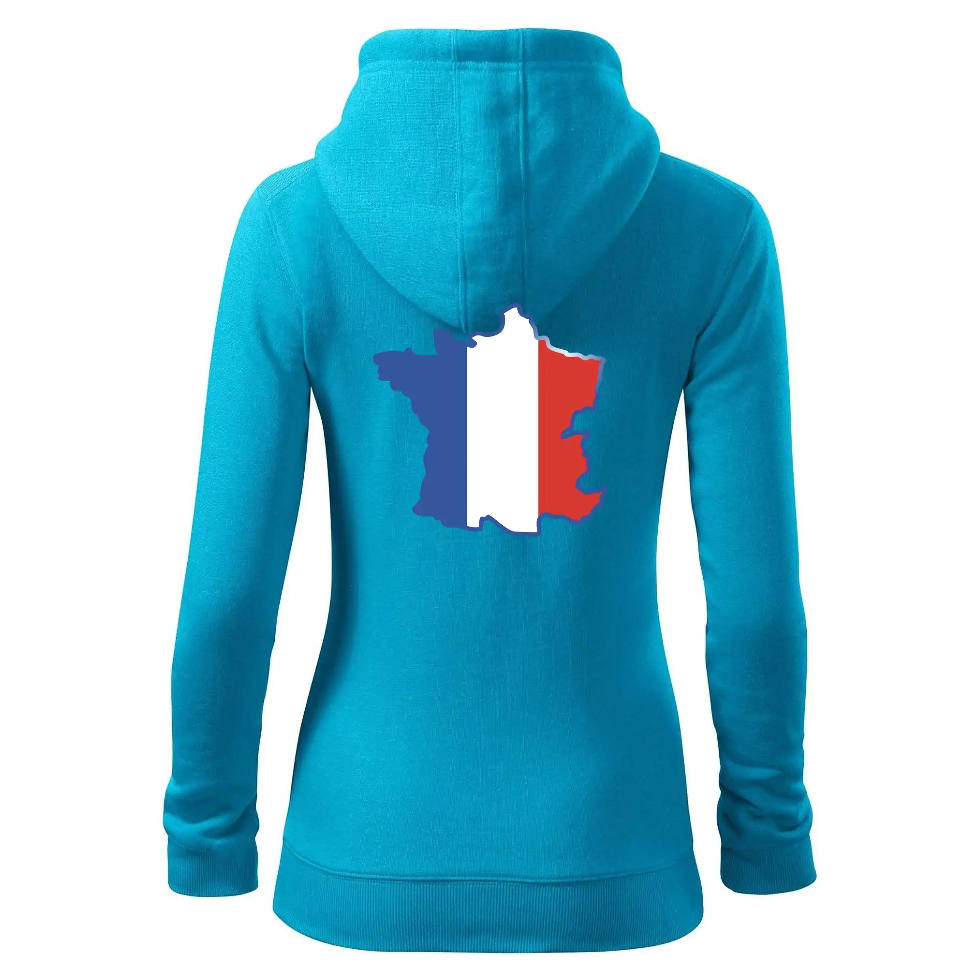 Francouzská vlajka mapa obrys