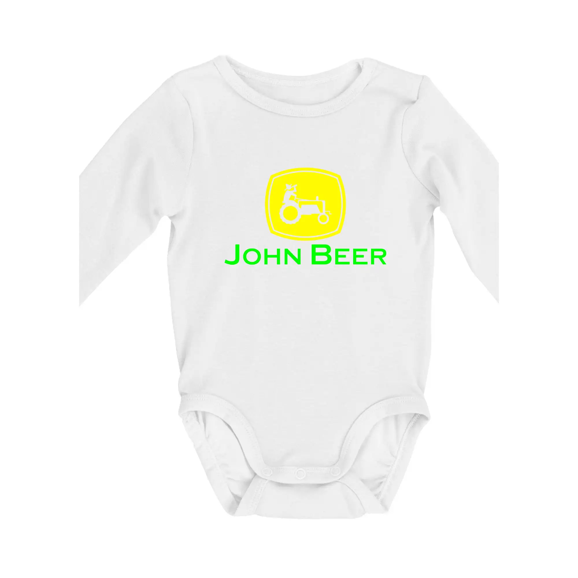 John Beer traktor - Body dojčenské s dlhým rukávom