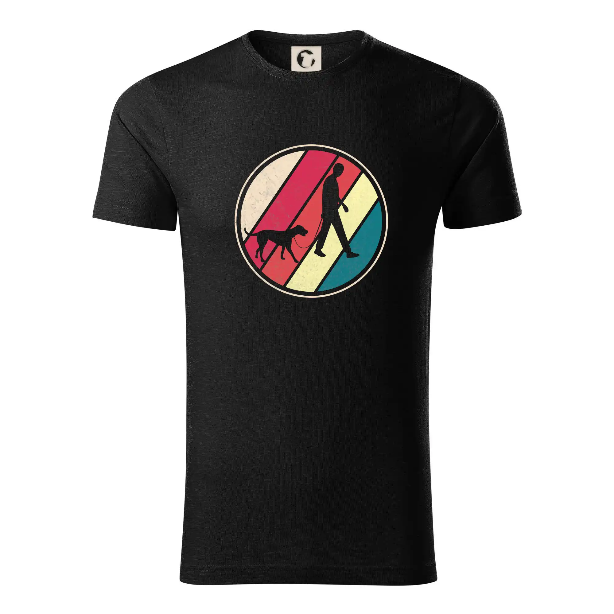 Ostatné psie plemená - Retro kruh - poľovný pes - Tričko z organickej bavlny